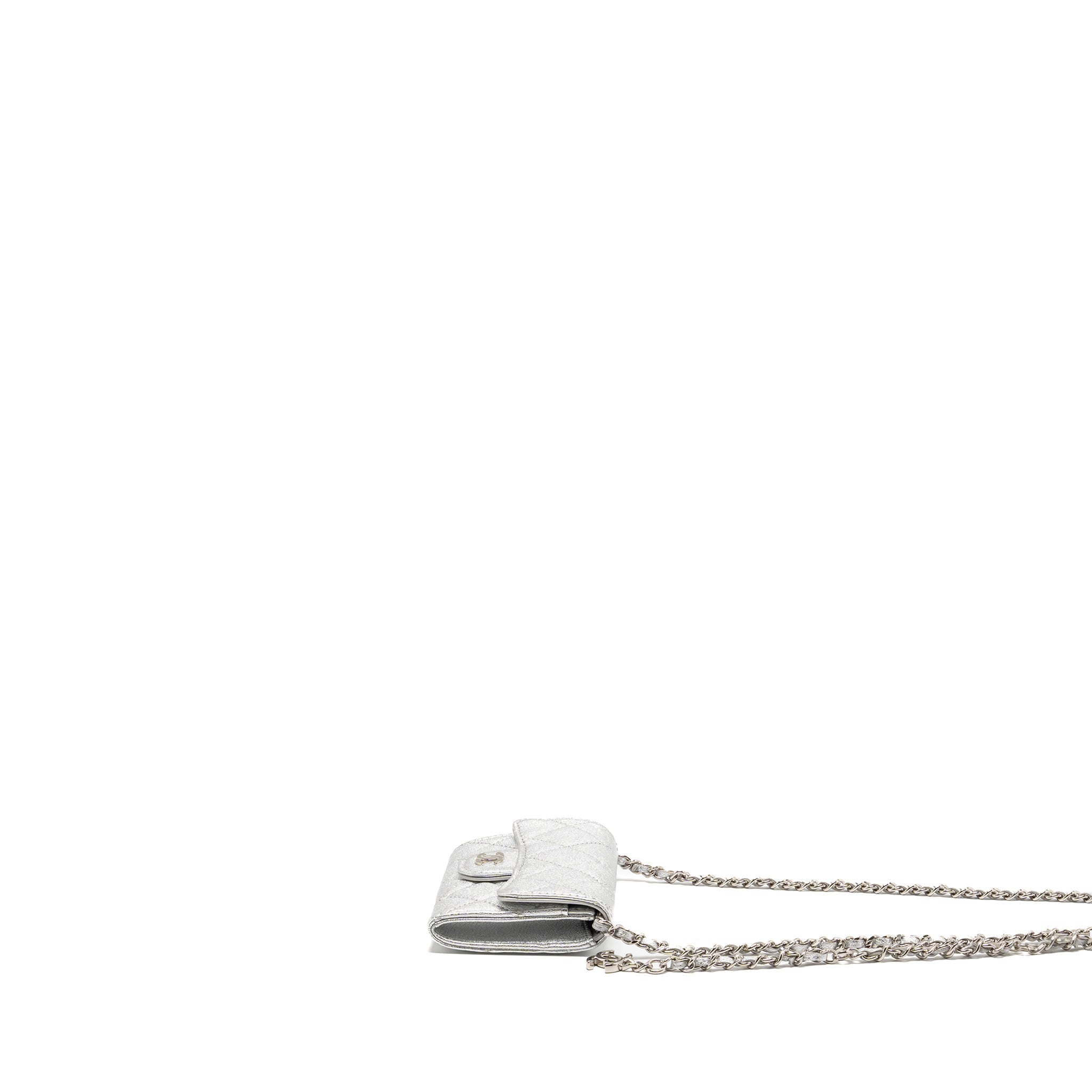 chanel-mini-flap-belt-bag-lambskin-silver-shw