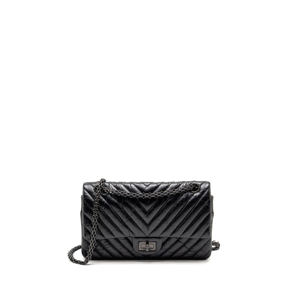 chanel-small-2-55-reissue-double-flap-bag-chevron-aged-calfskin-so-black