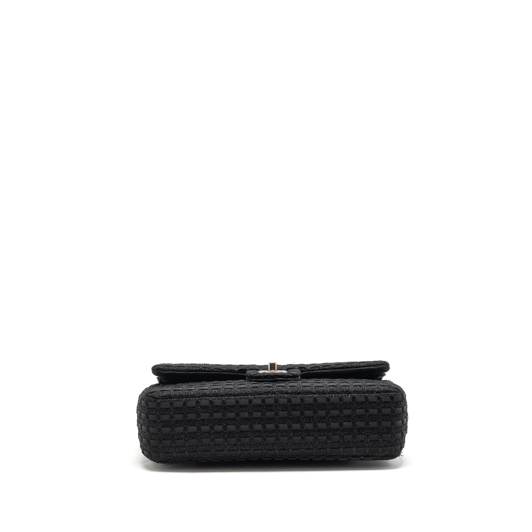 chanel-medium-classic-double-flap-bag-tweed-black-shw-copy