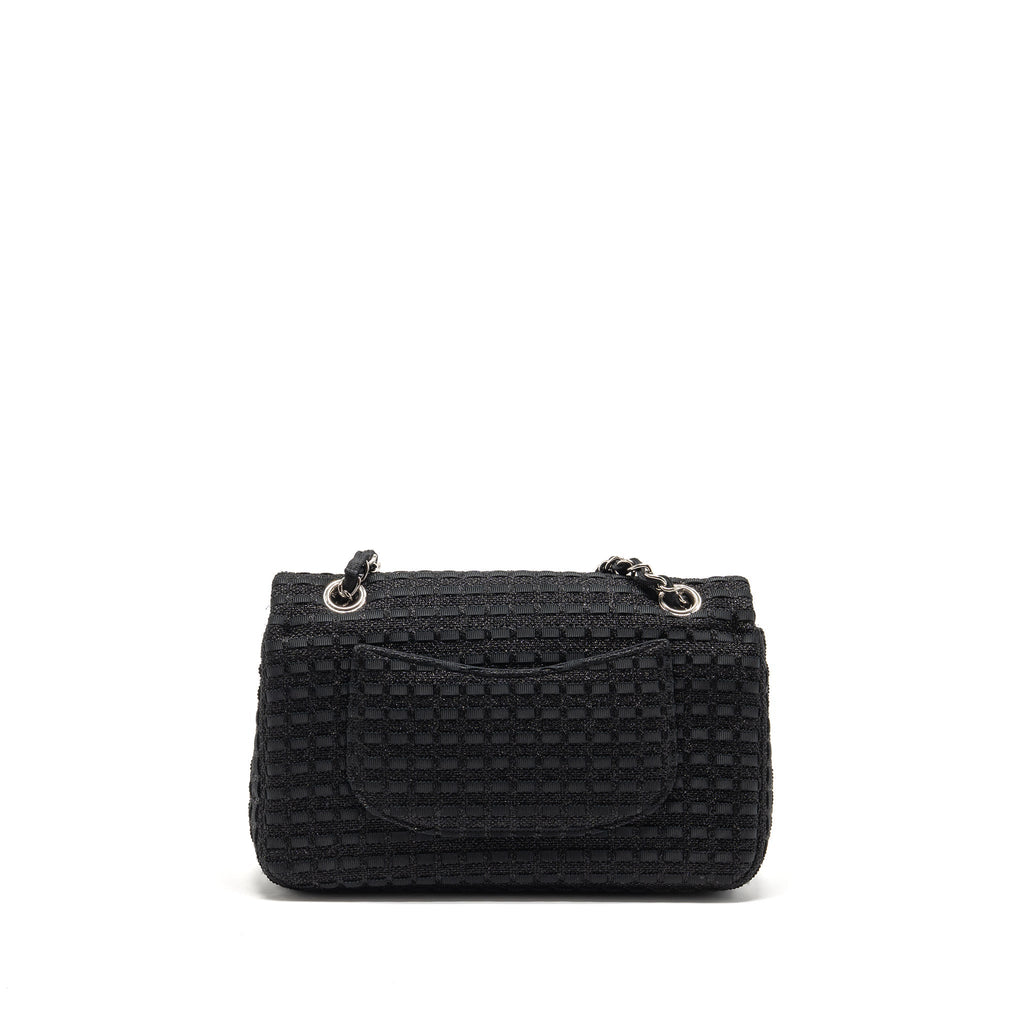 chanel-medium-classic-double-flap-bag-tweed-black-shw-copy