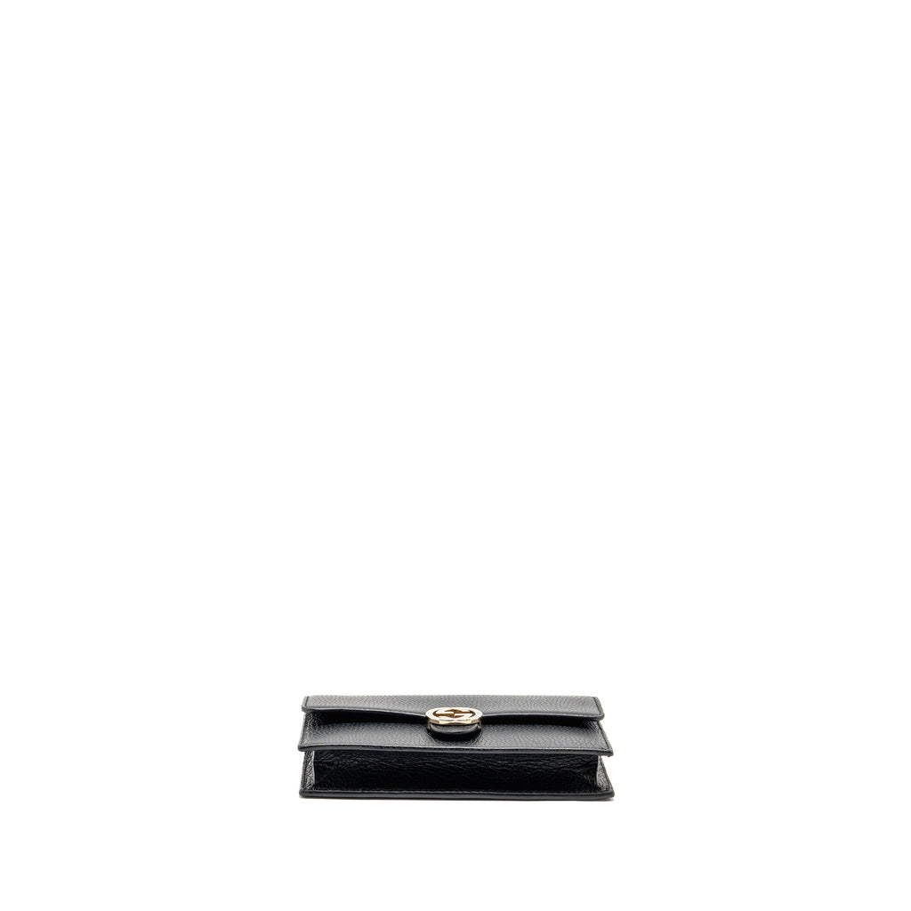 gucci-interlocking-chain-wallet-calfskin-black-ghw