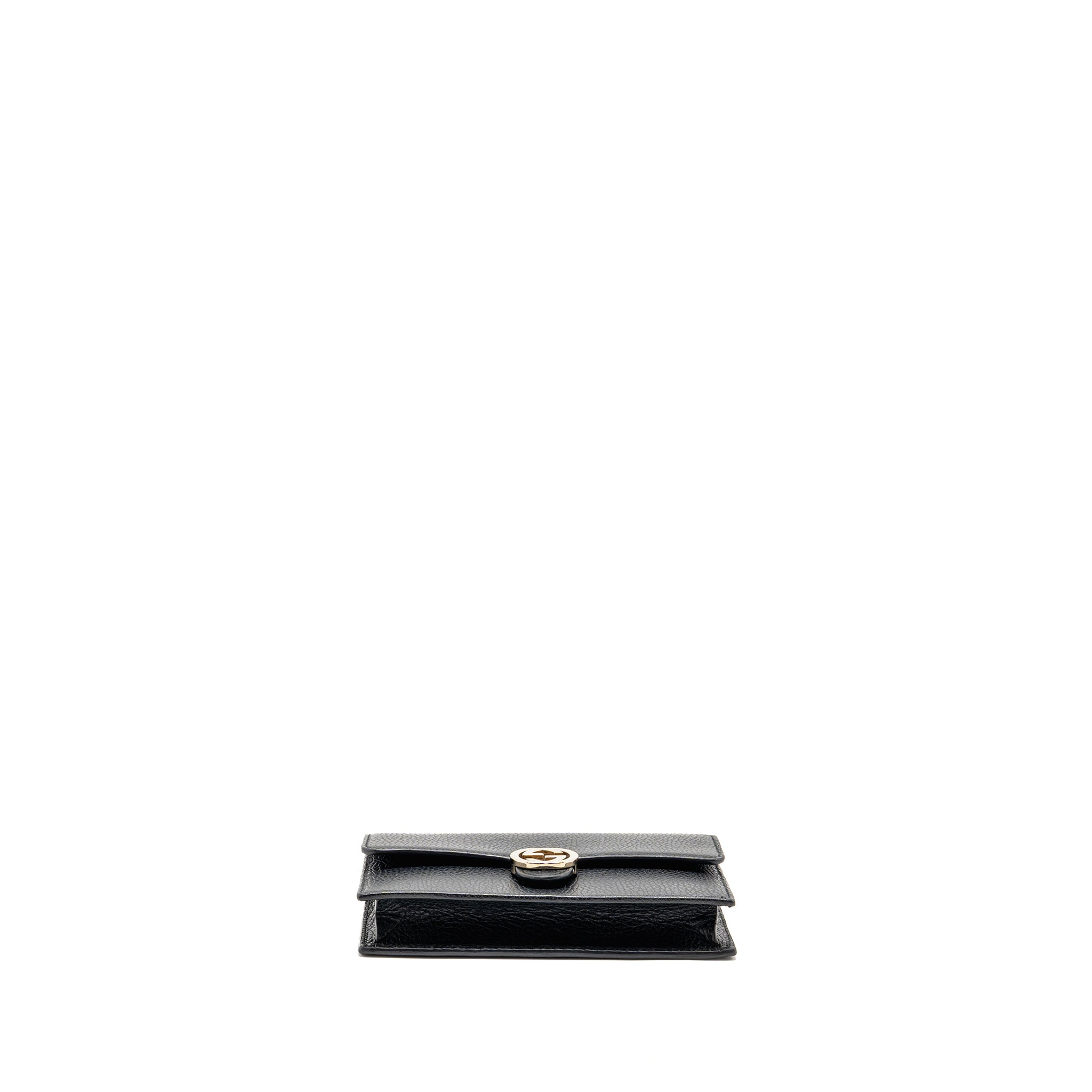 gucci-interlocking-chain-wallet-calfskin-black-ghw