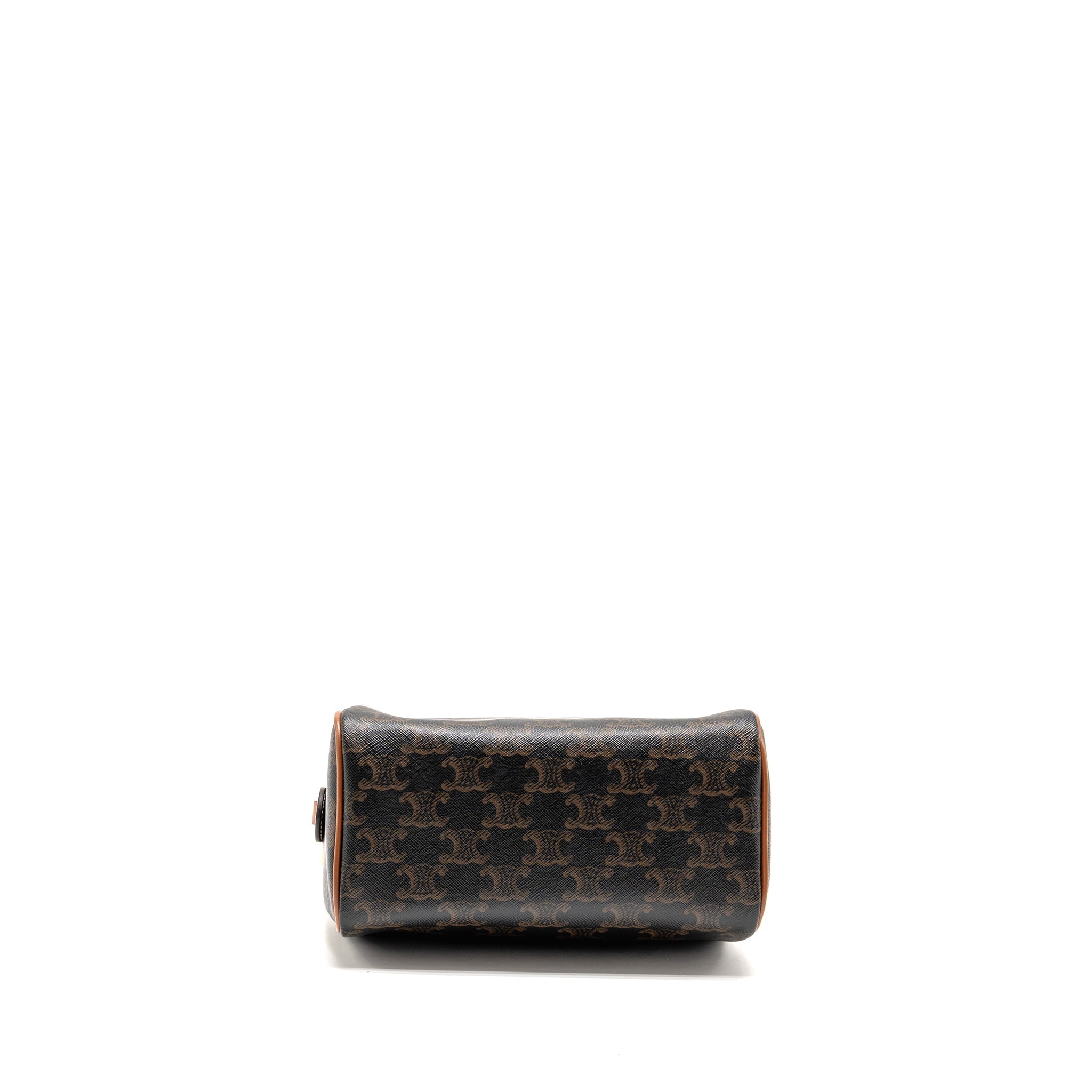 celine-small-boston-bag-triomphe-canvas-calfskin-tan-ghw-1