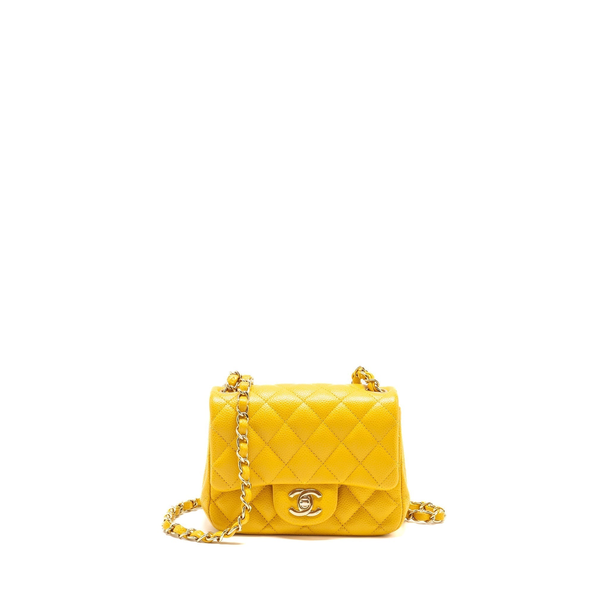chanel-classic-mini-square-flap-bag-caviar-yellow-lghw