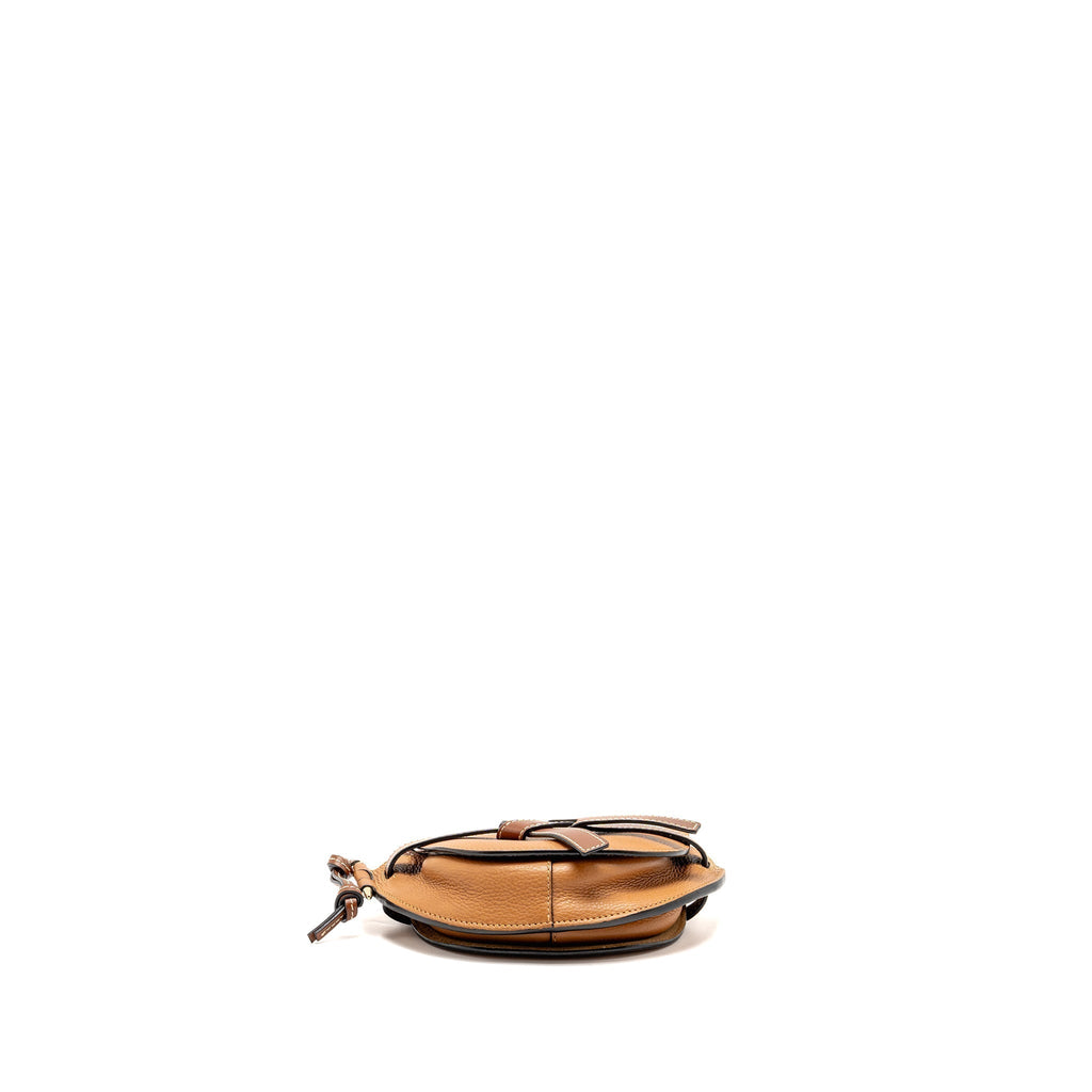 loewe-mini-gate-bag-grained-calfskin-brown-ghw-copy-1