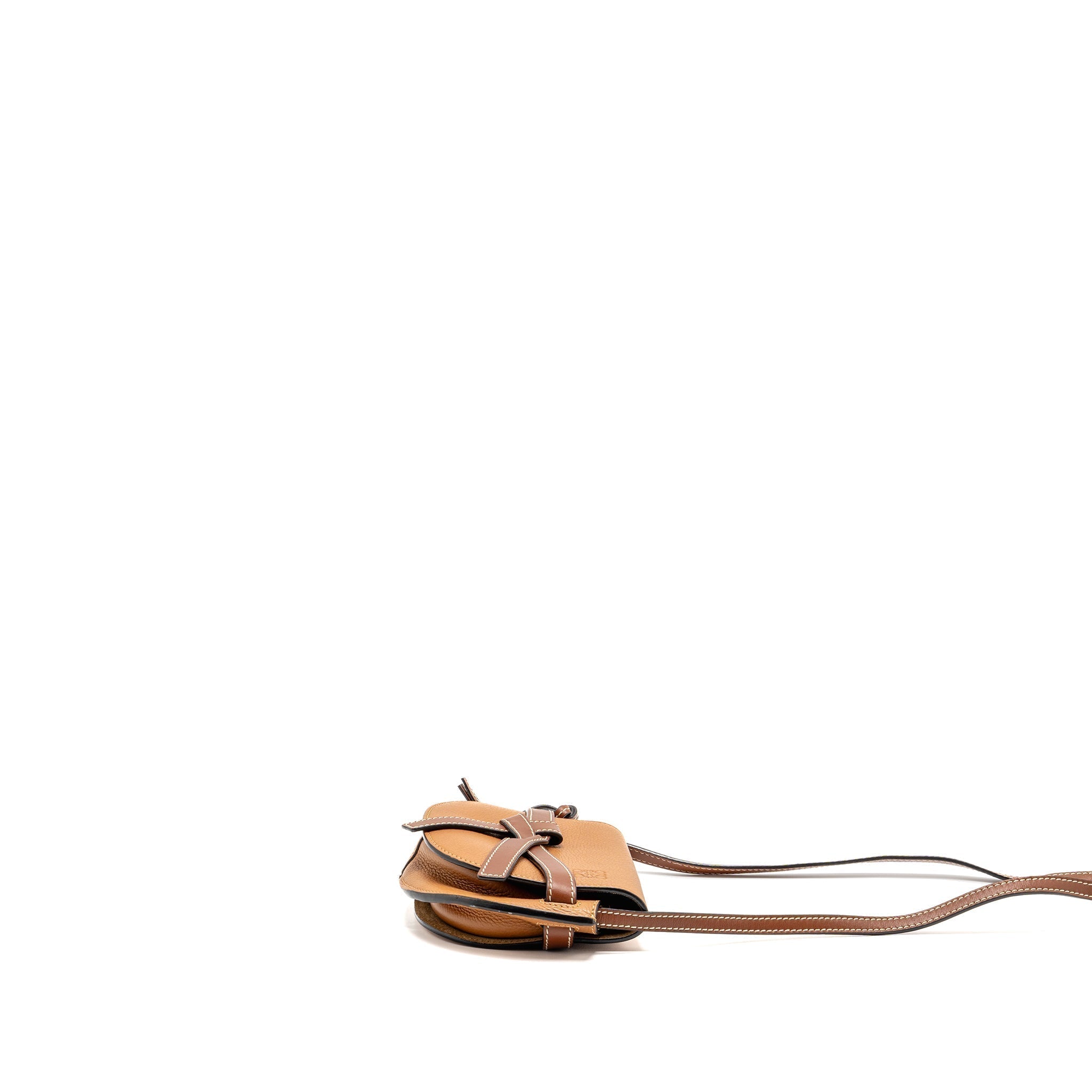 loewe-mini-gate-bag-grained-calfskin-brown-ghw-copy-1