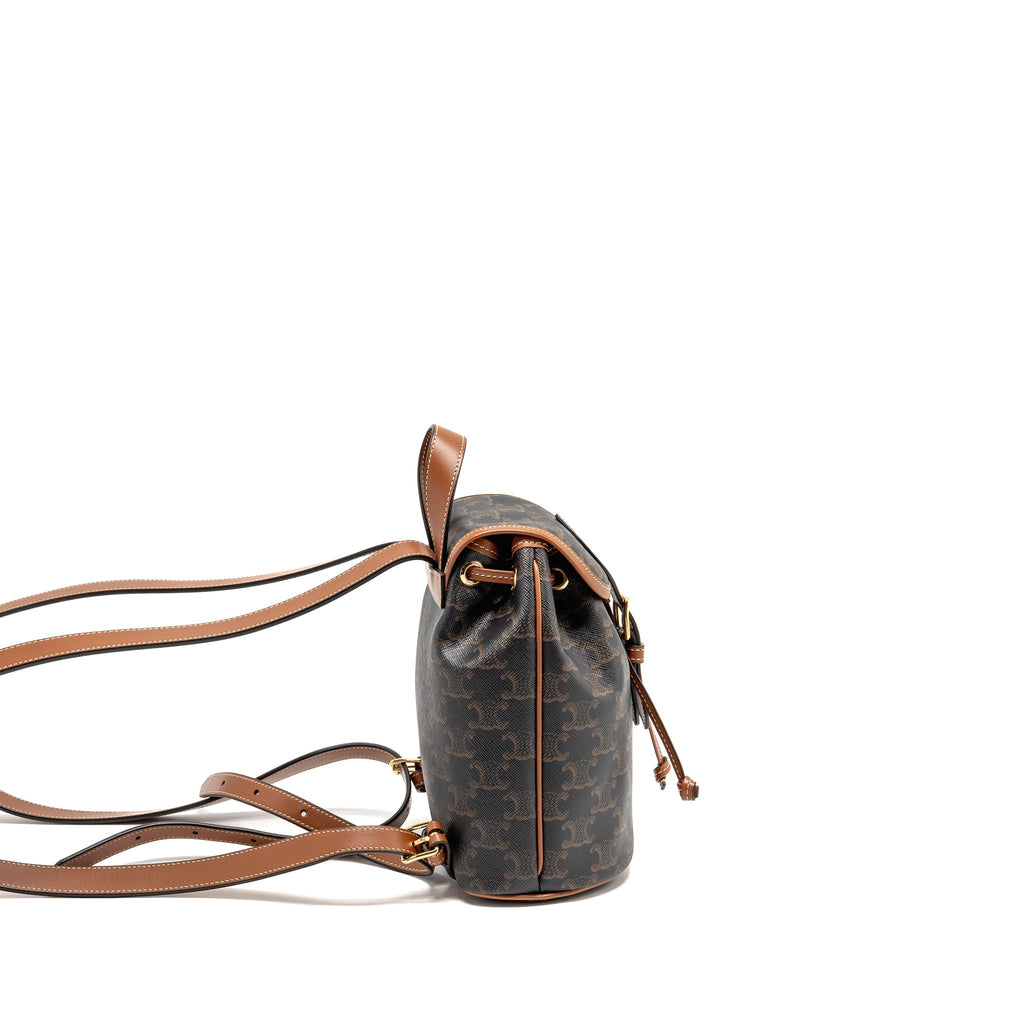 celine-mini-backpack-folco-triomphe-canvas-calfskin-tan-ghw-3