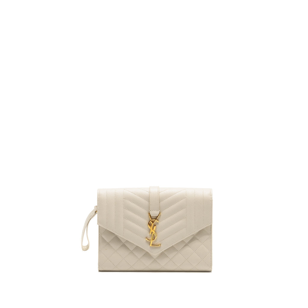 saint-laurent-envelope-flap-pouch-grained-calfskin-blanc-vintage-ghw