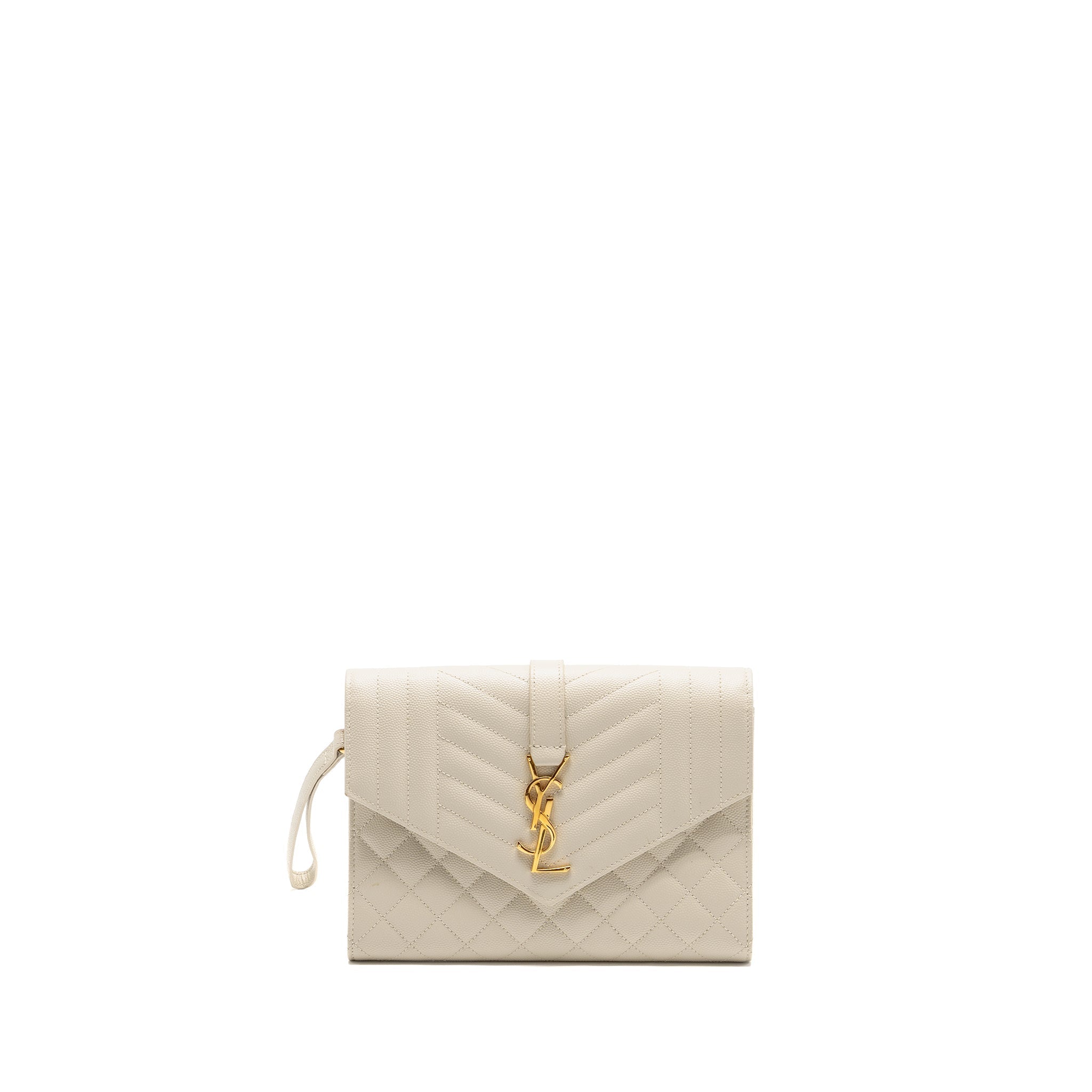 saint-laurent-envelope-flap-pouch-grained-calfskin-blanc-vintage-ghw