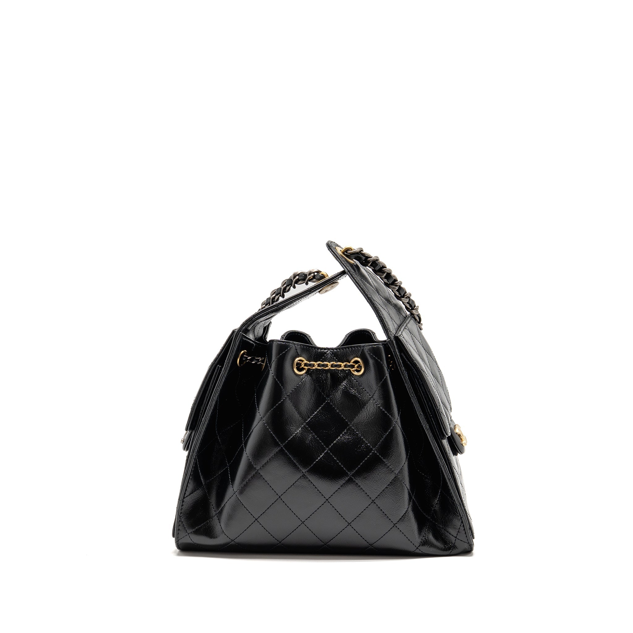chanel-small-25-bag-crumpled-shiny-calfskin-black-multicolour-hardware-microchip-copy