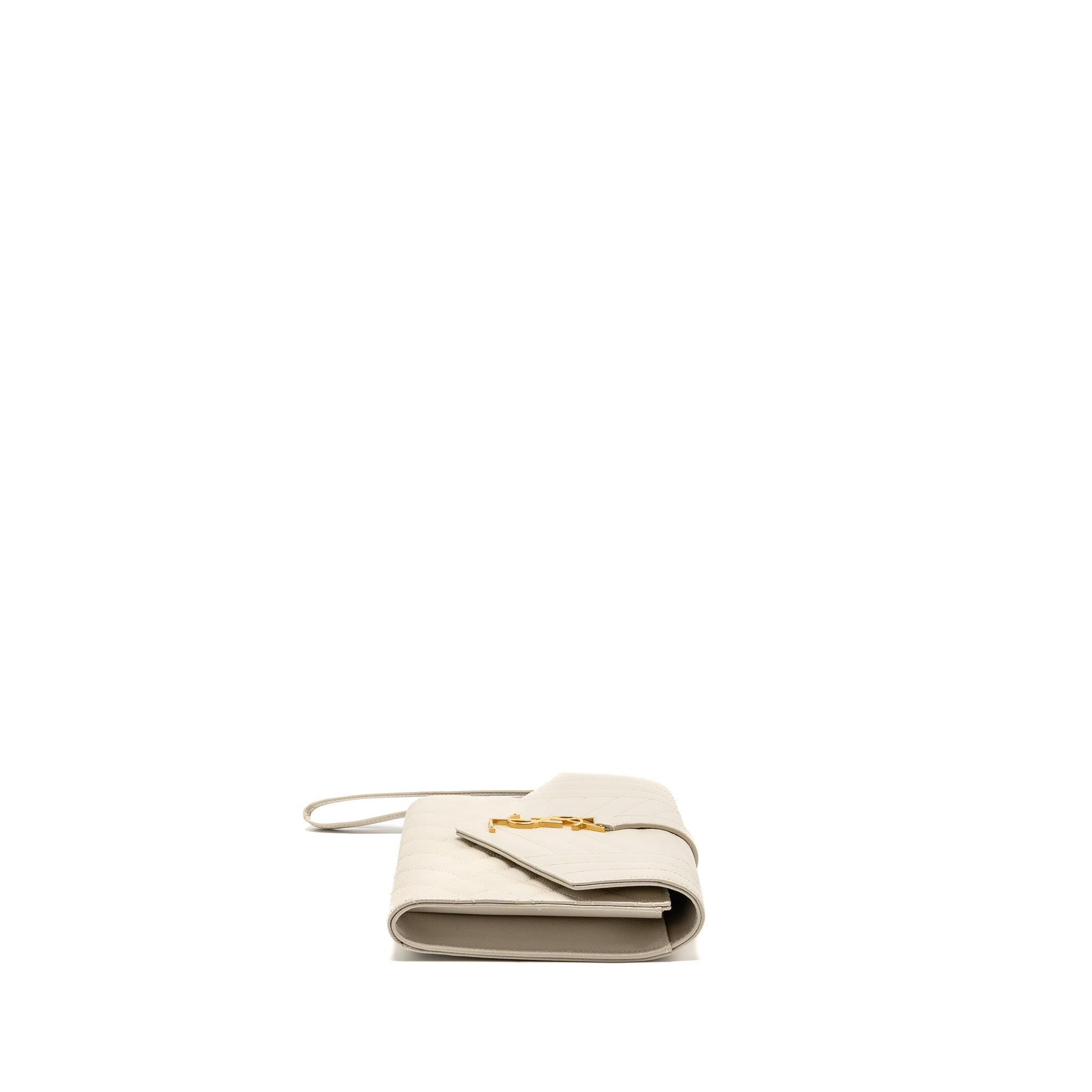 saint-laurent-envelope-flap-pouch-grained-calfskin-blanc-vintage-ghw