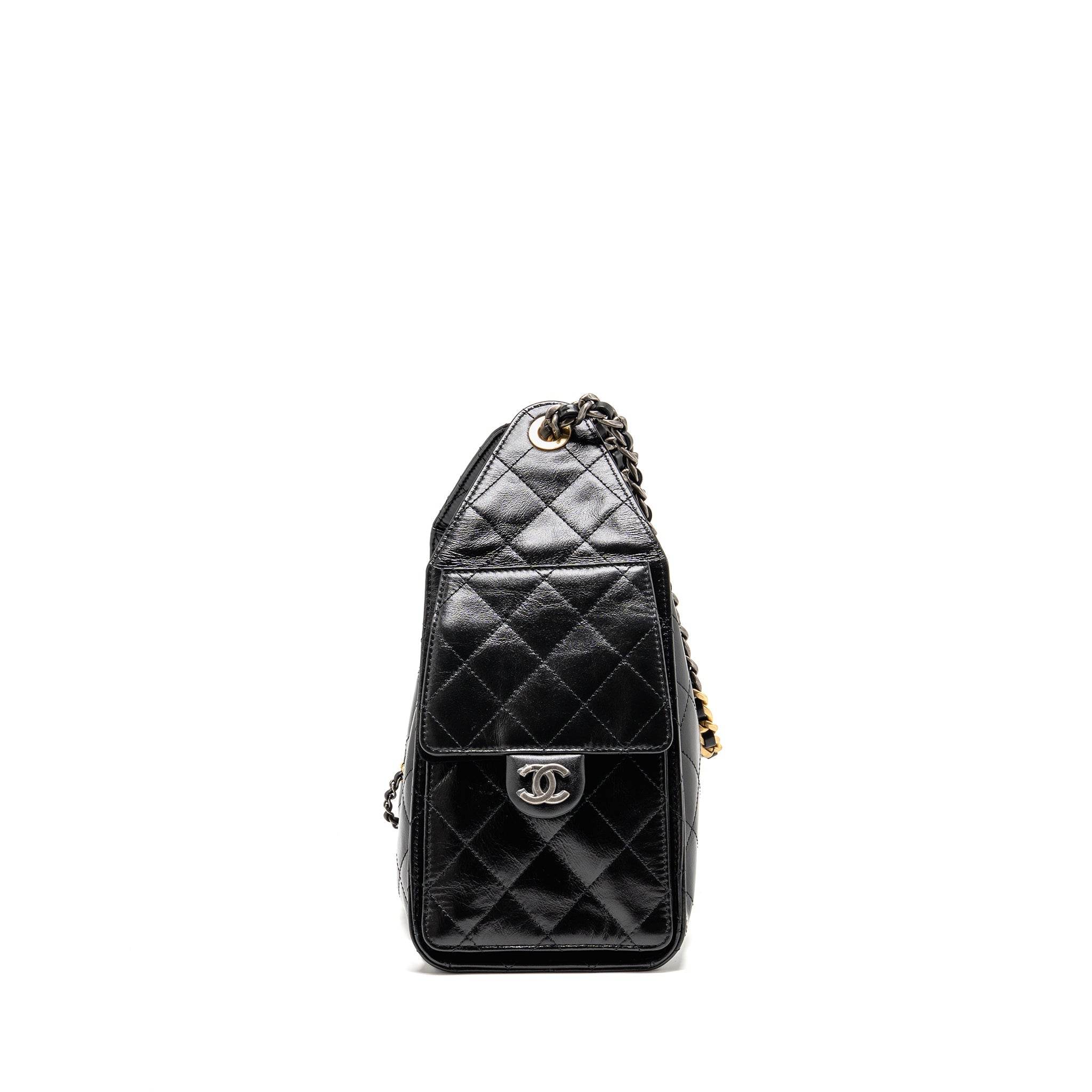 chanel-small-25-bag-crumpled-shiny-calfskin-black-multicolour-hardware-microchip-copy