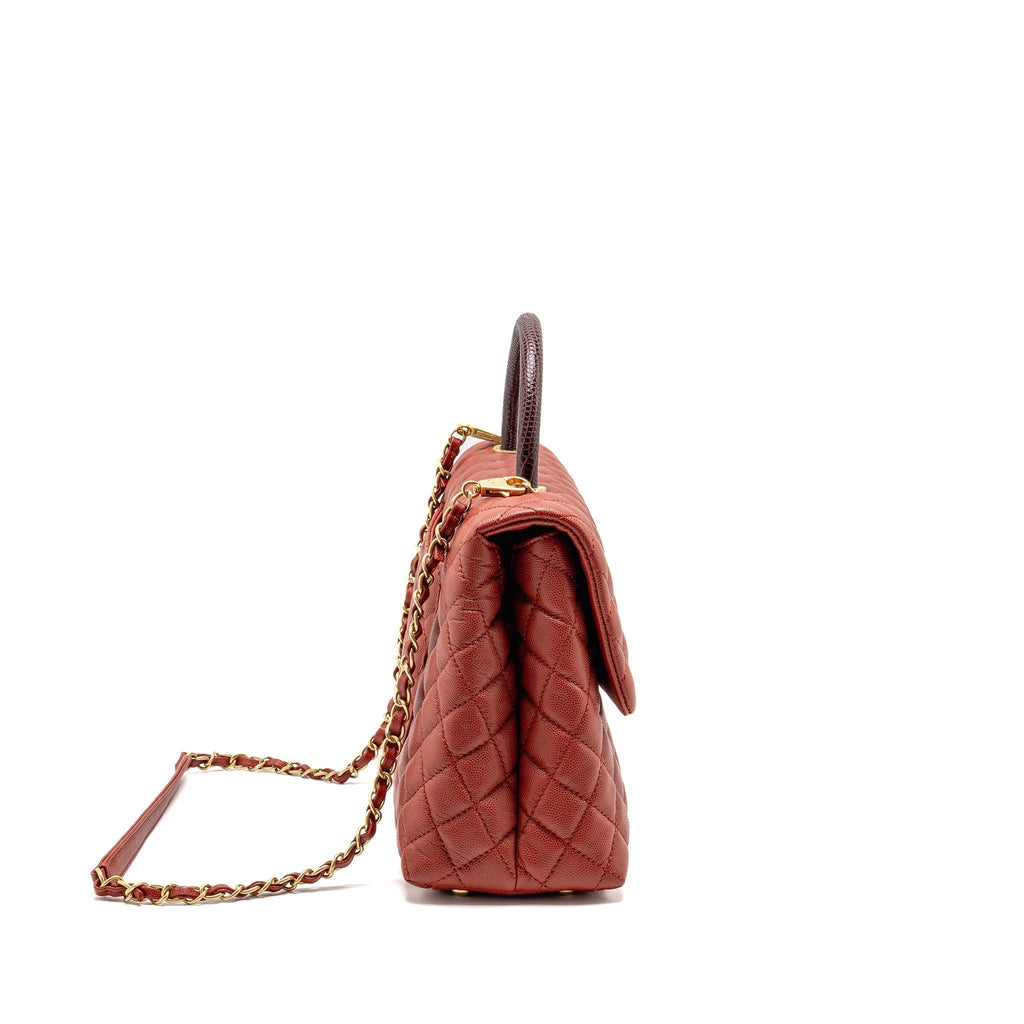 chanel-large-coco-handle-with-lizard-handle-caviar-red-ghw