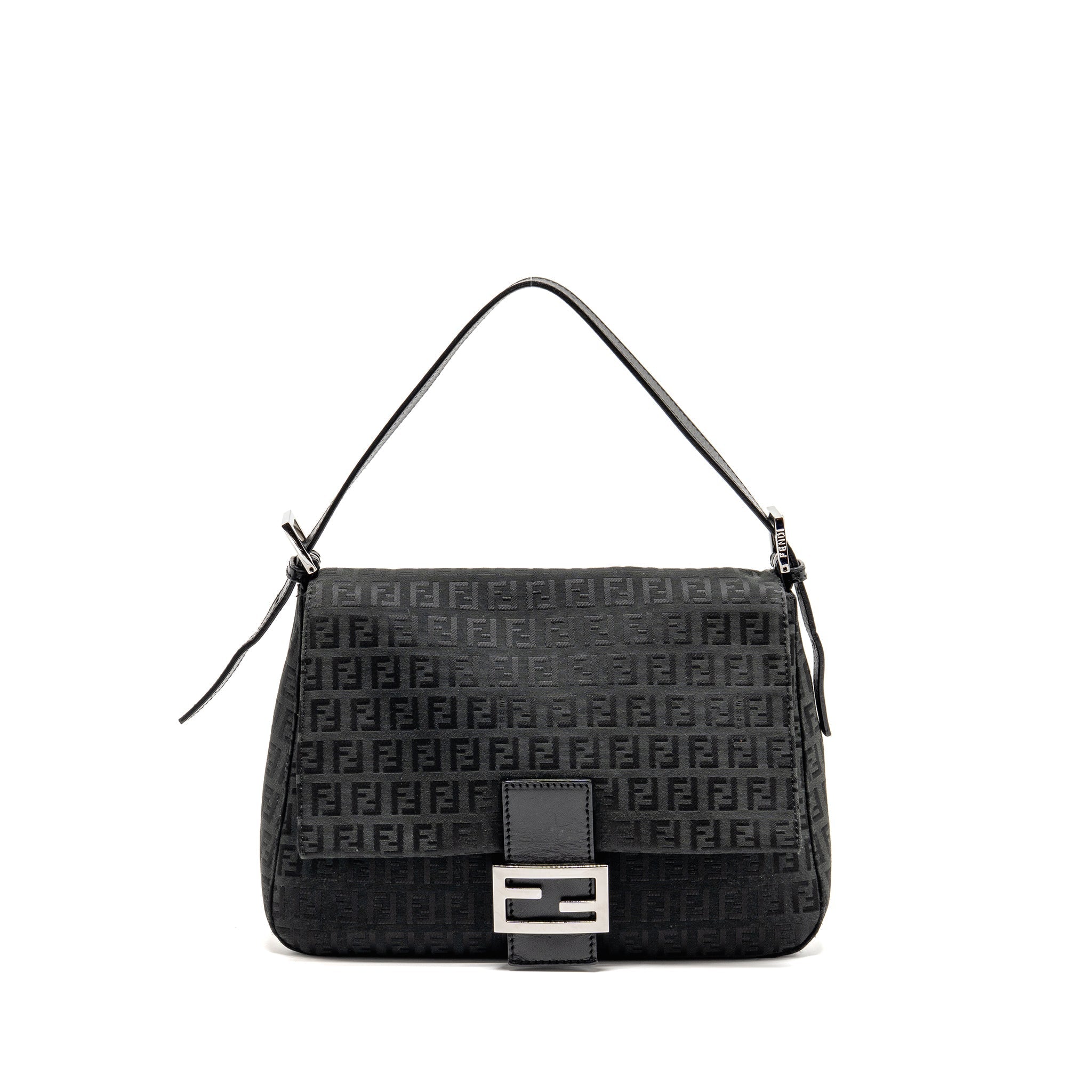fendi-zucca-mamma-baguette-bag-ff-logo-canvas-black-shw