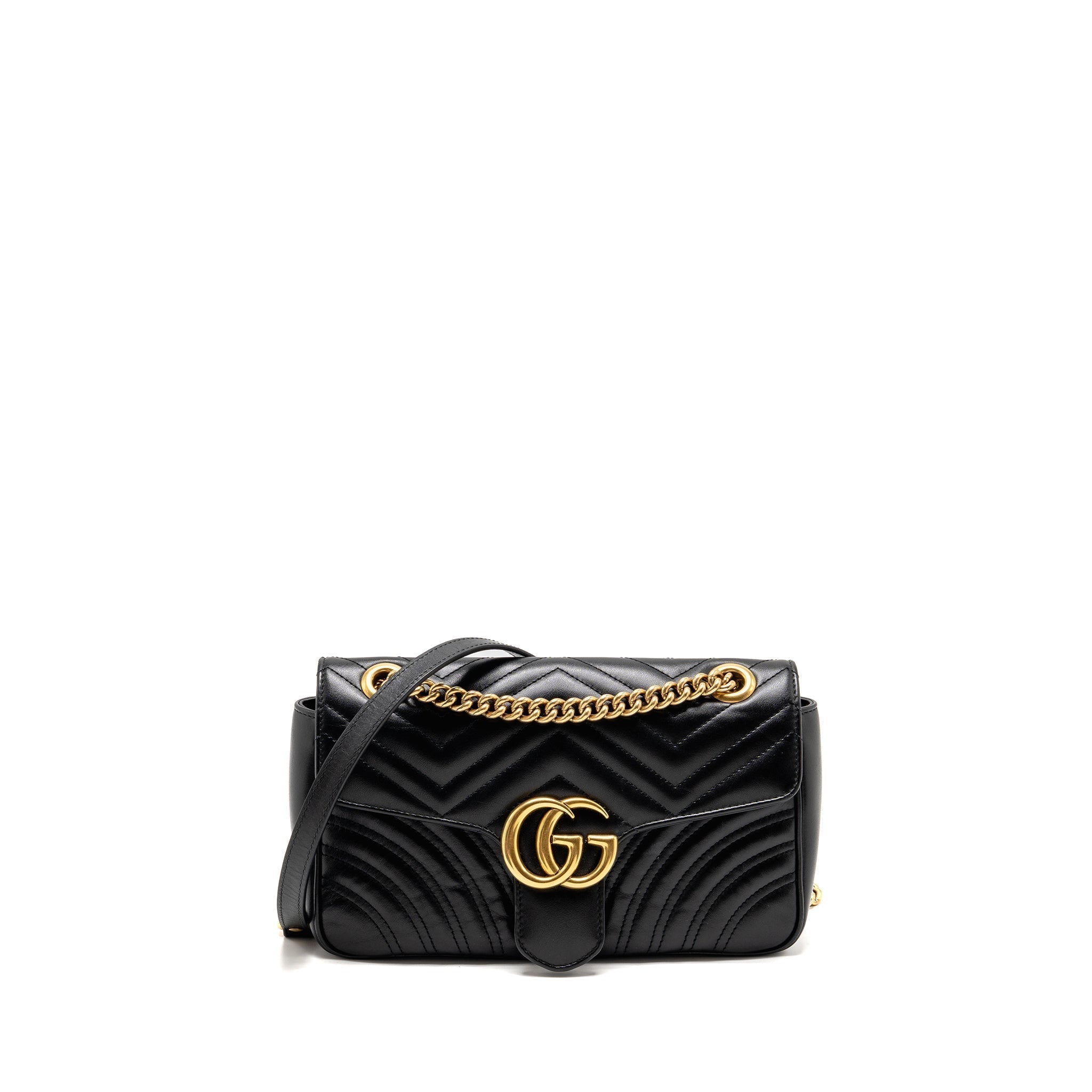 gucci-small-gg-marmont-bag-calfskin-black-ghw-2