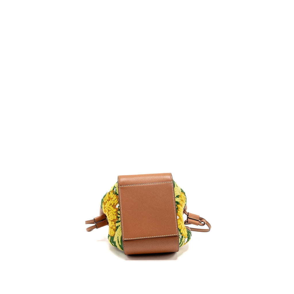 loewe-x-william-de-morgan-mini-hammock-floral-embroidered-shoulder-bag-calfskin-tan-multicolour-ghw