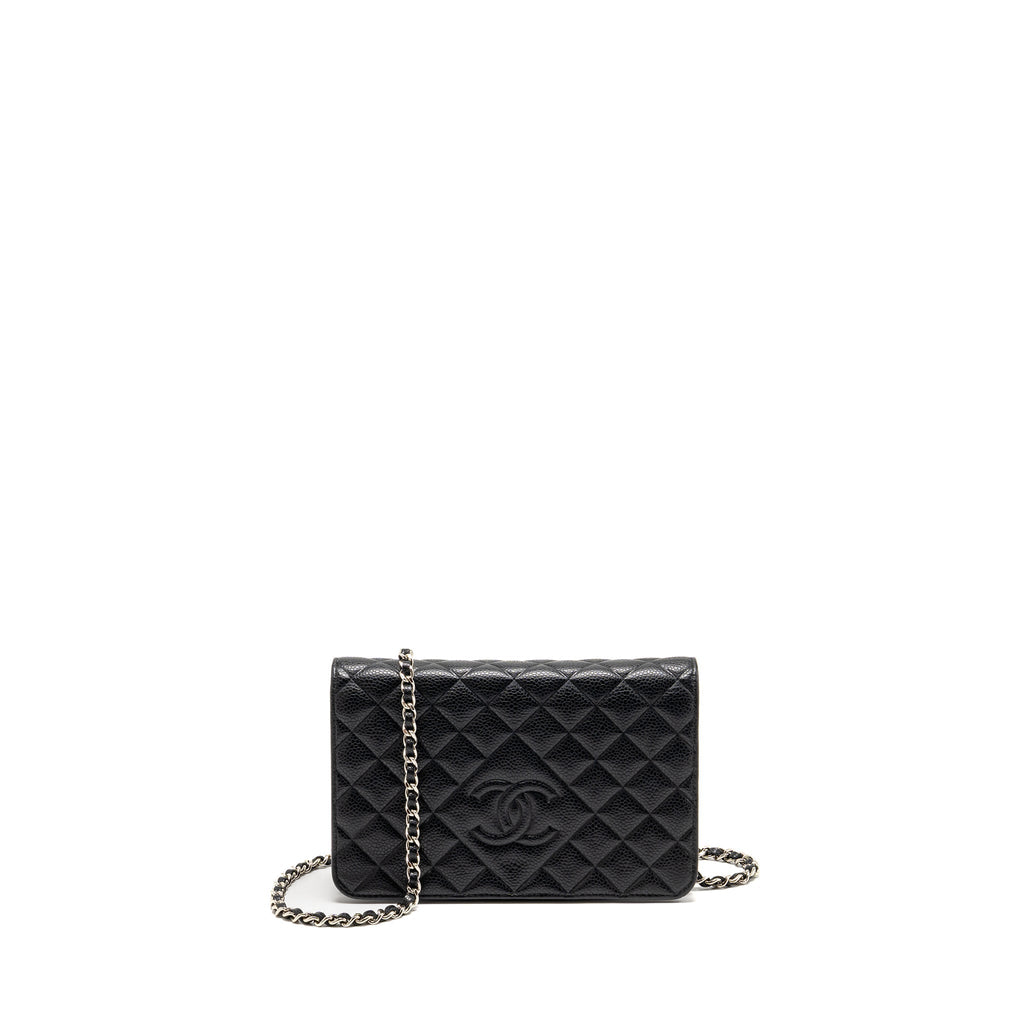 chanel-quilted-diamond-cc-logo-wallet-on-chain-caviar-black-shw