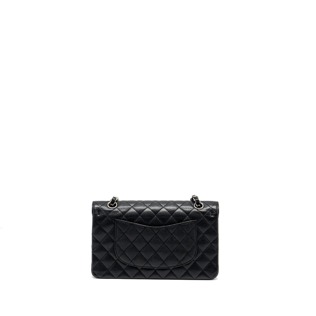 chanel-medium-classic-double-flap-bag-caviar-black-shw-5