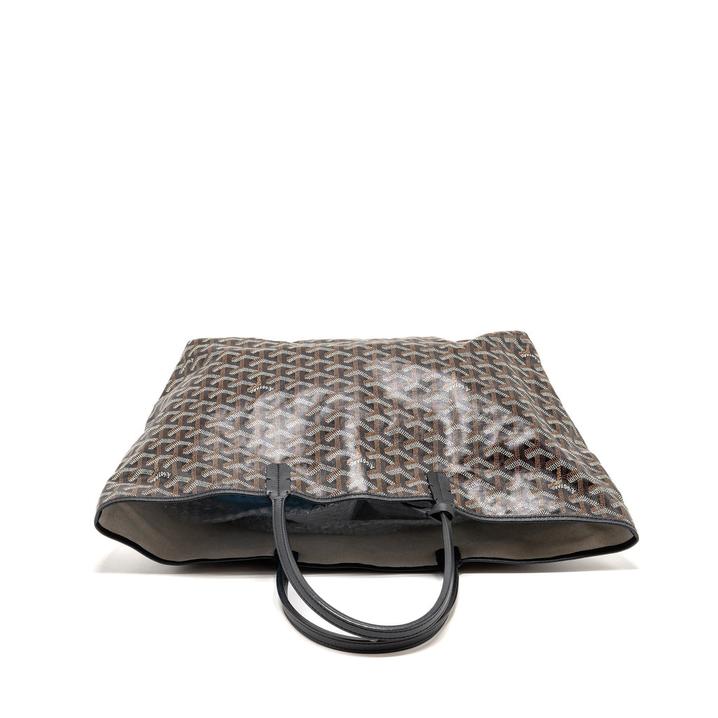 goyard-saint-louis-pm-tote-goyardine-canvas-calfskin-black
