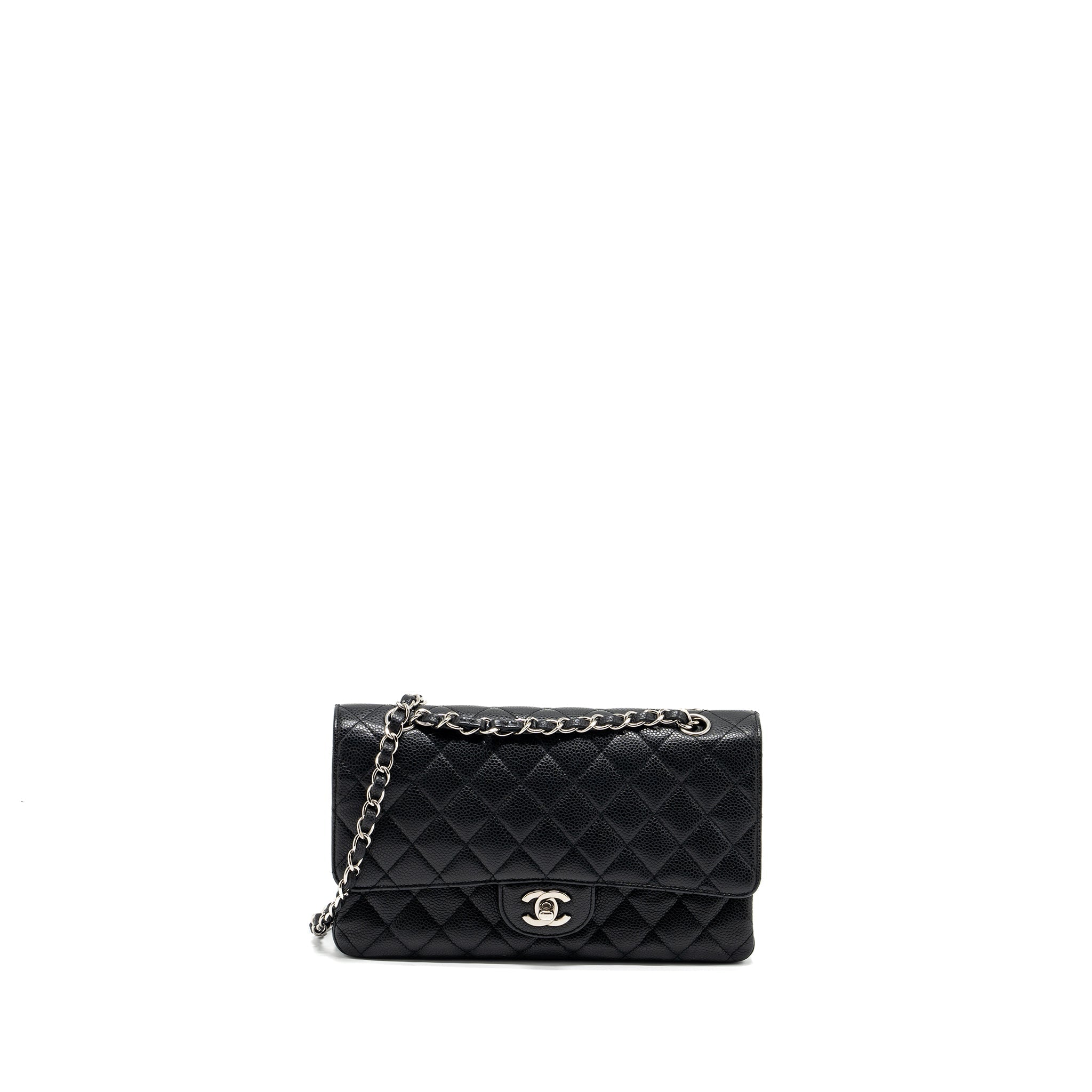 chanel-medium-classic-double-flap-bag-caviar-black-shw-5