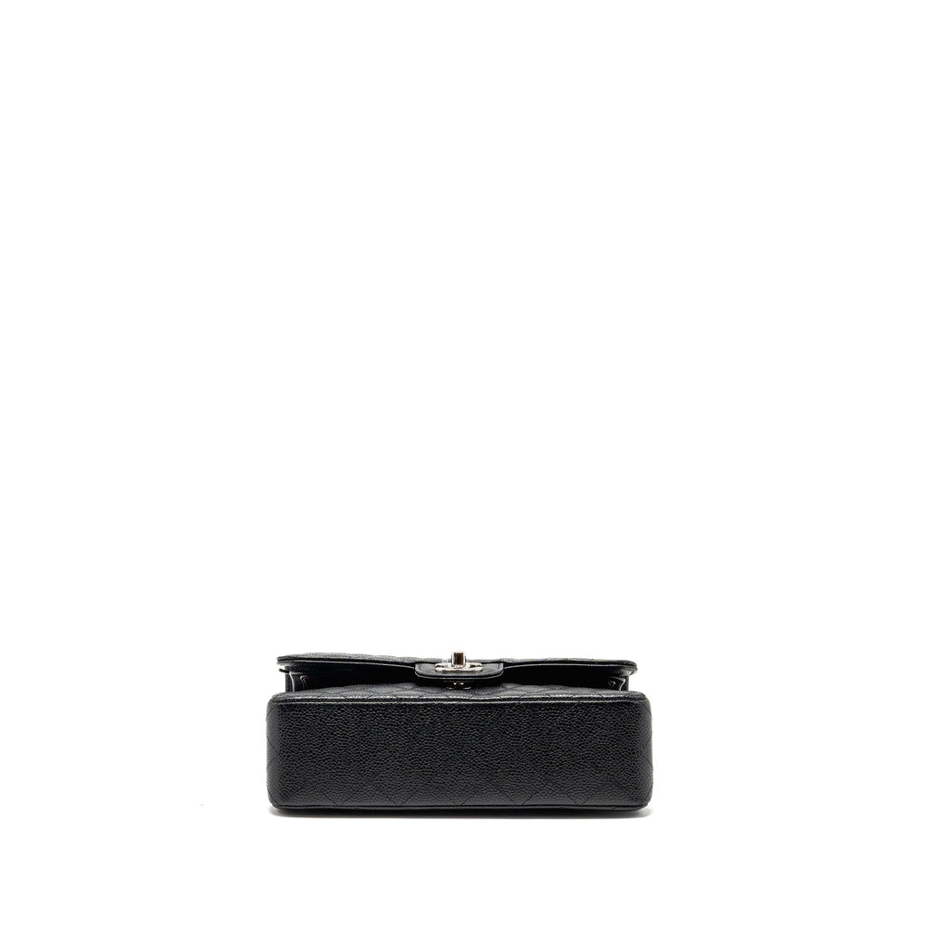 chanel-small-classic-double-flap-bag-caviar-black-shw-2