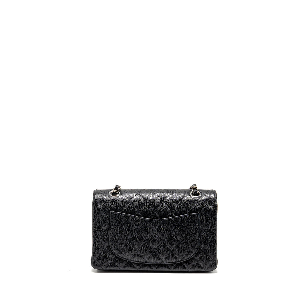 chanel-small-classic-double-flap-bag-caviar-black-shw-2