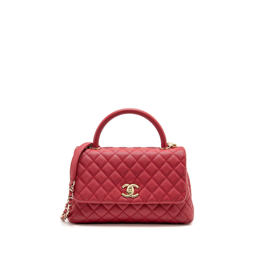 chanel-medium-coco-handle-caviar-red-ghw