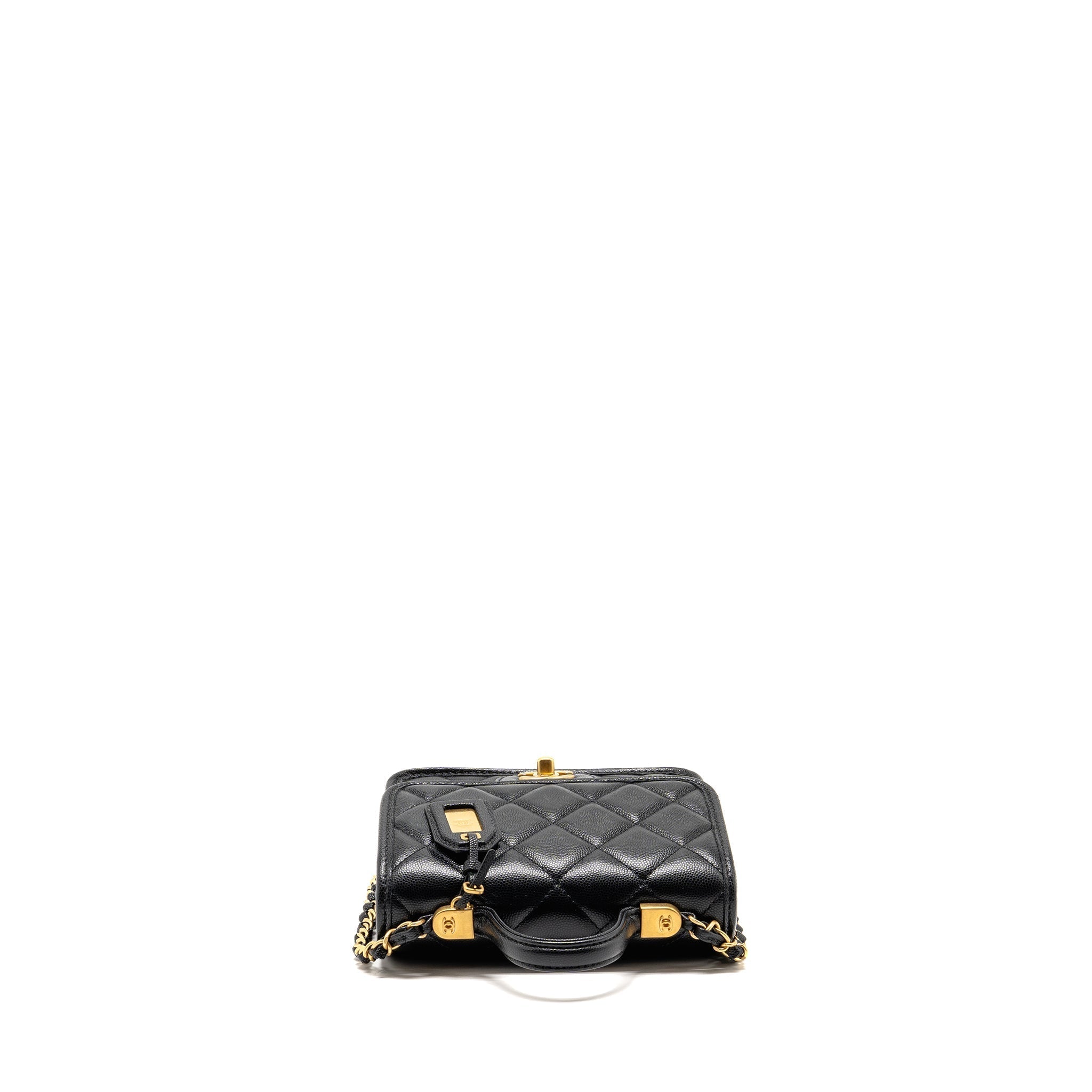 chanel-22k-mini-flap-bag-with-top-handle-shiny-grained-calfskin-black-ghw-microchip-copy