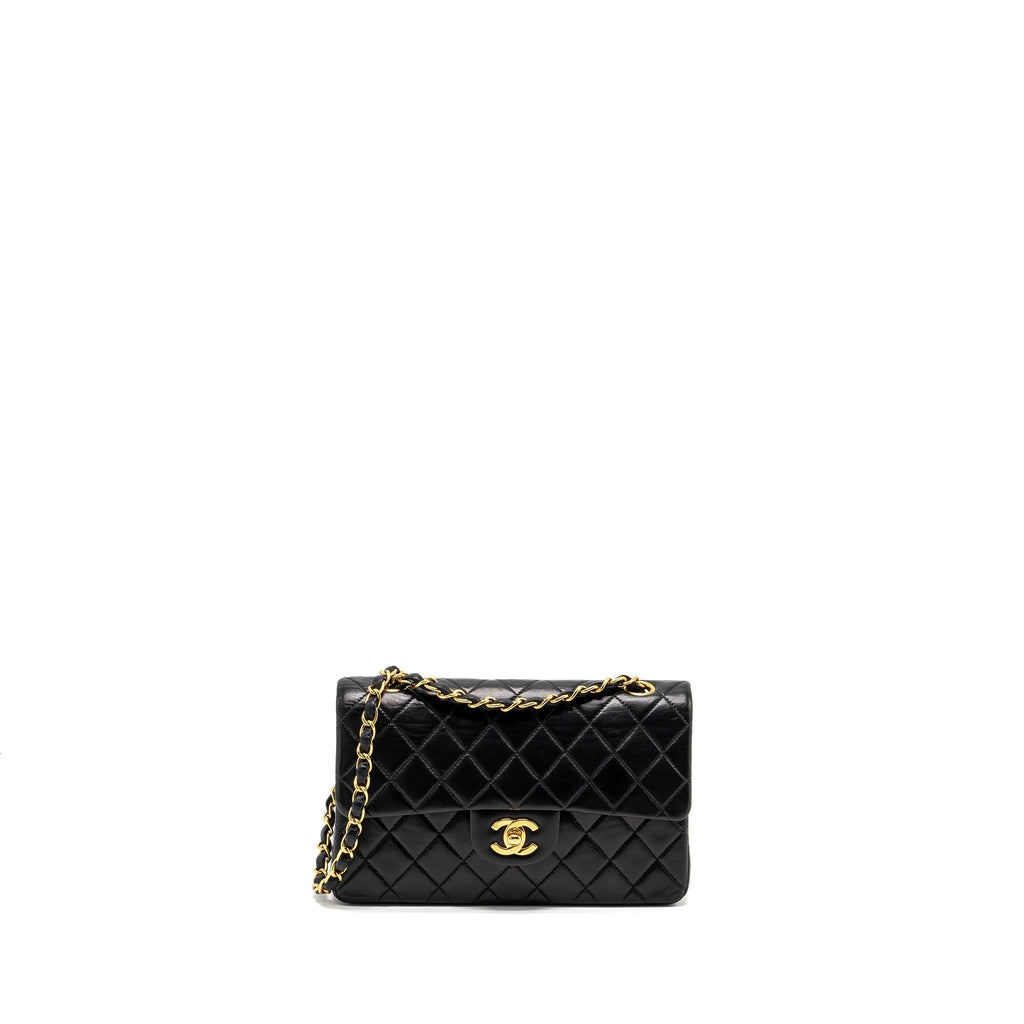chanel-vintage-small-classic-double-flap-bag-lambskin-black-ghw-1