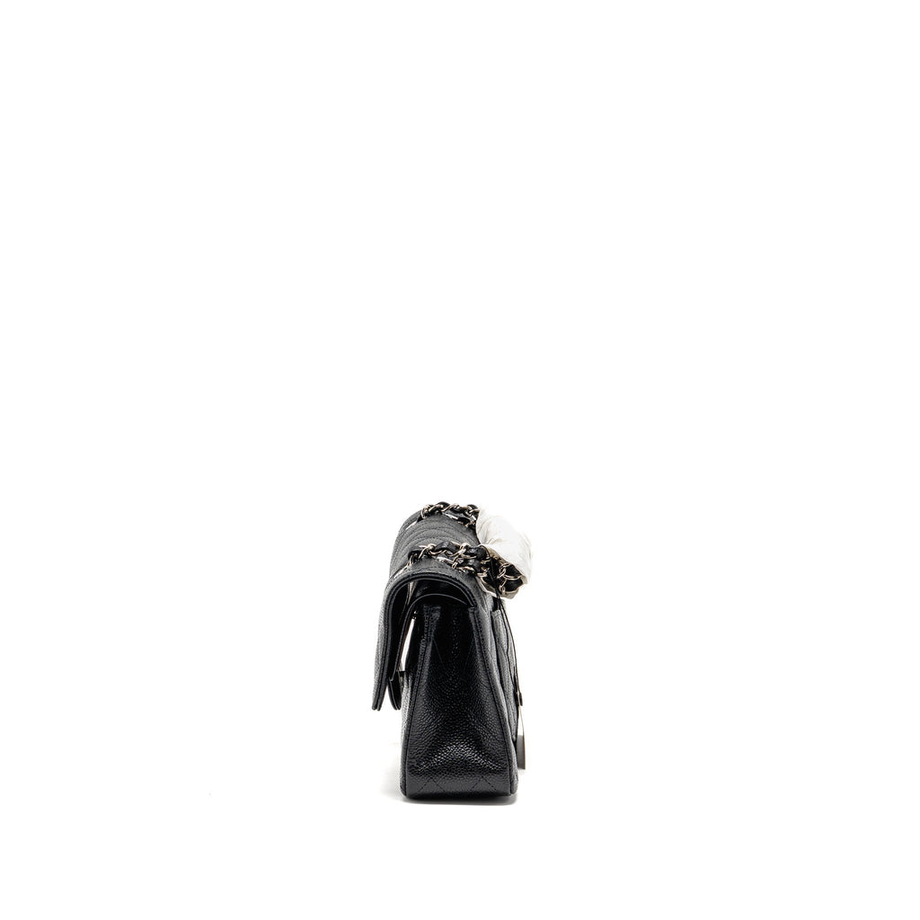 chanel-small-classic-double-flap-bag-caviar-black-shw-2