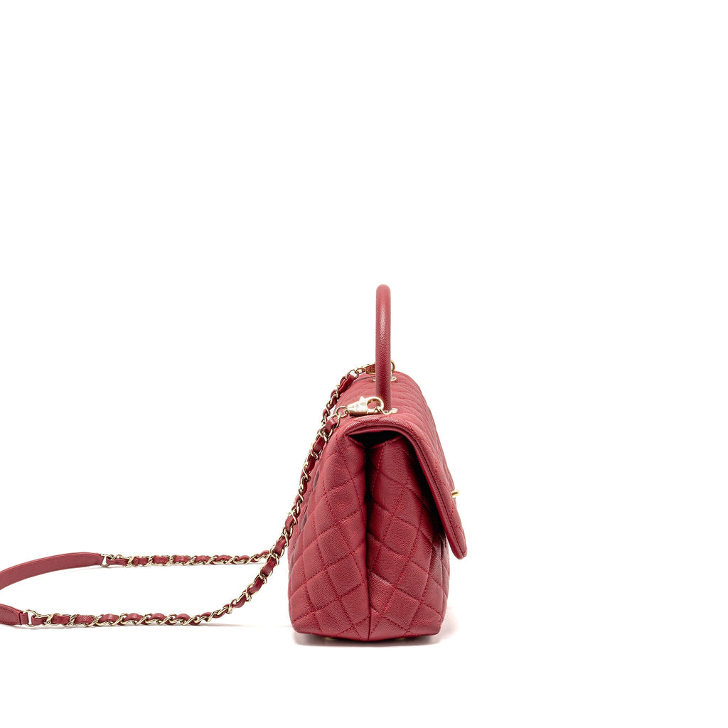 chanel-medium-coco-handle-caviar-red-ghw