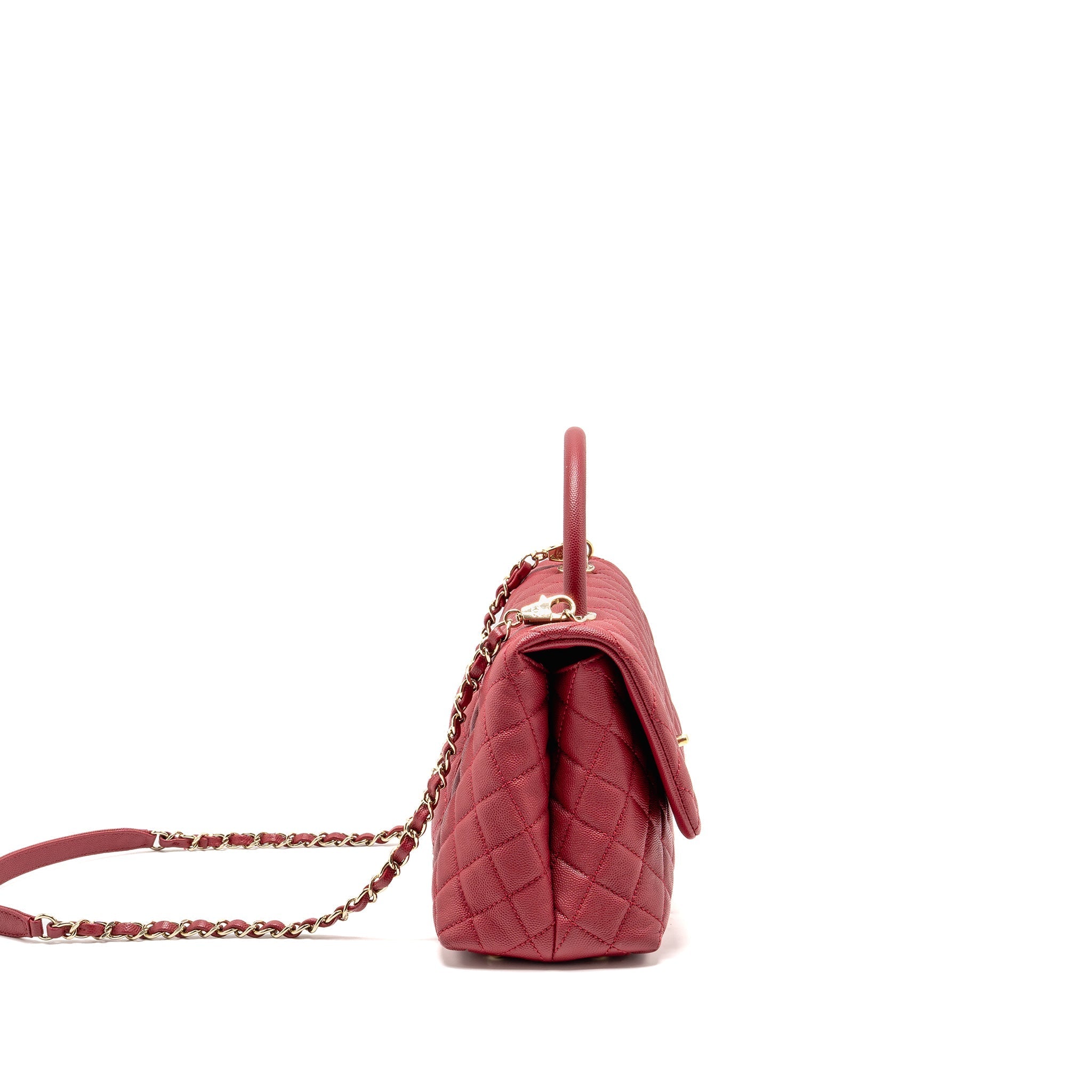chanel-medium-coco-handle-caviar-red-ghw
