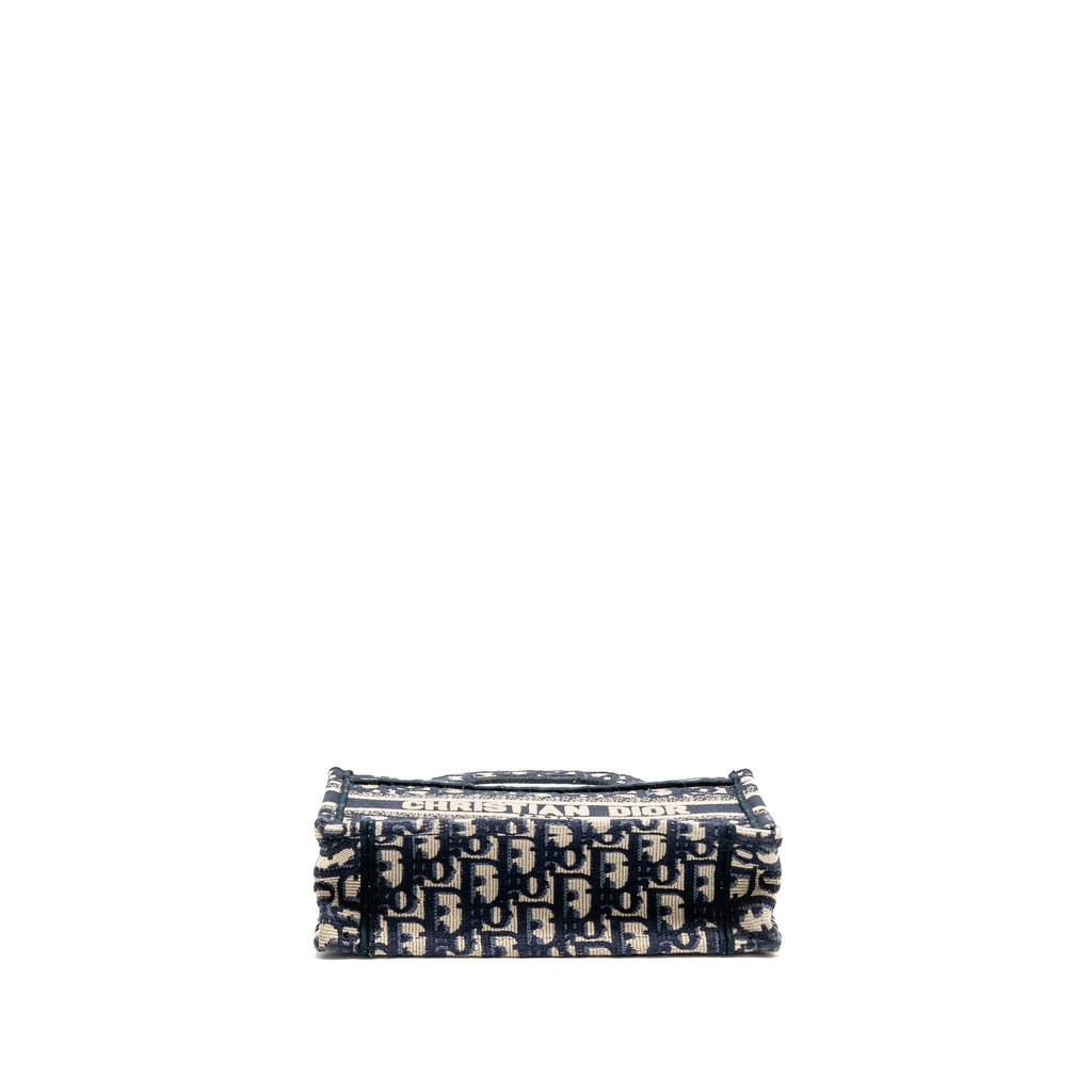 dior-mini-book-tote-bag-blue-oblique-embriodery-copy