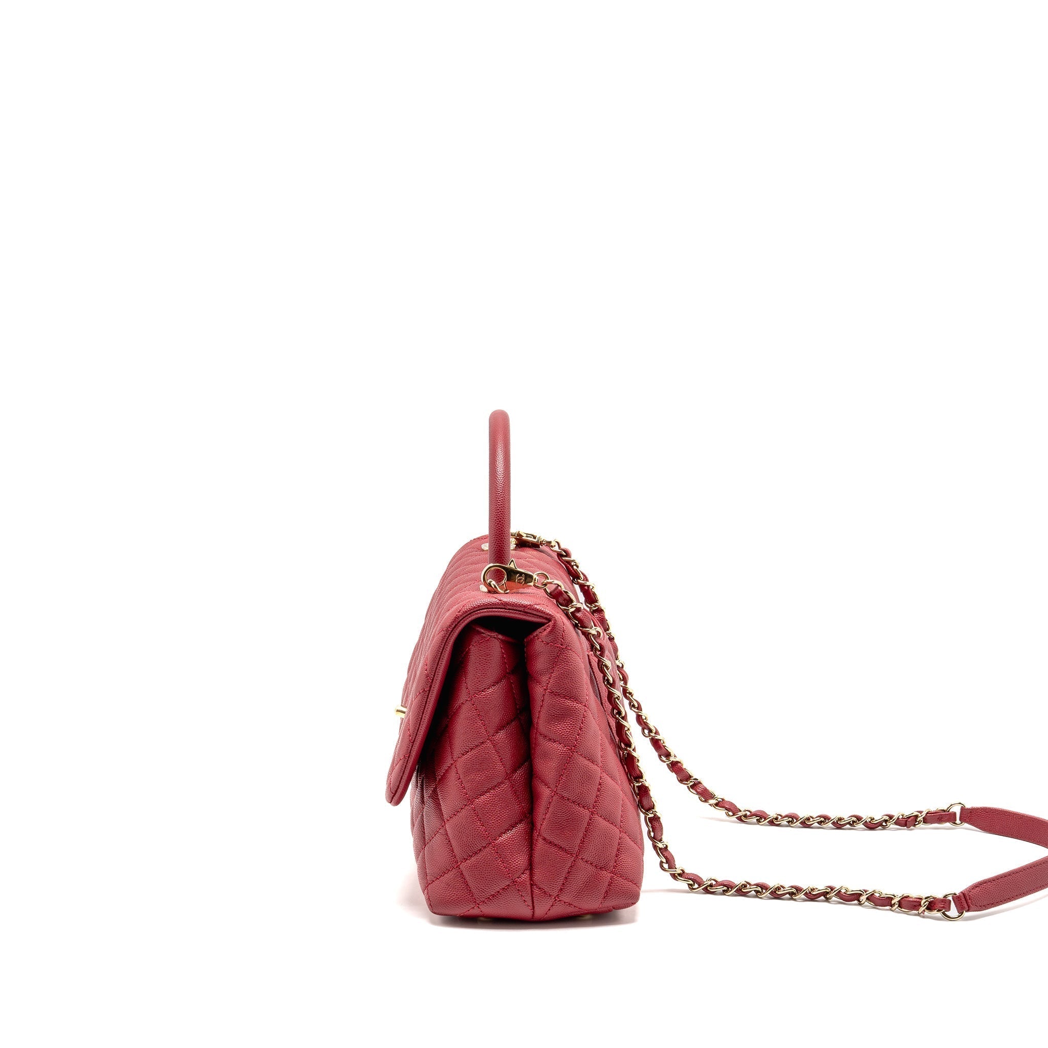 chanel-medium-coco-handle-caviar-red-ghw