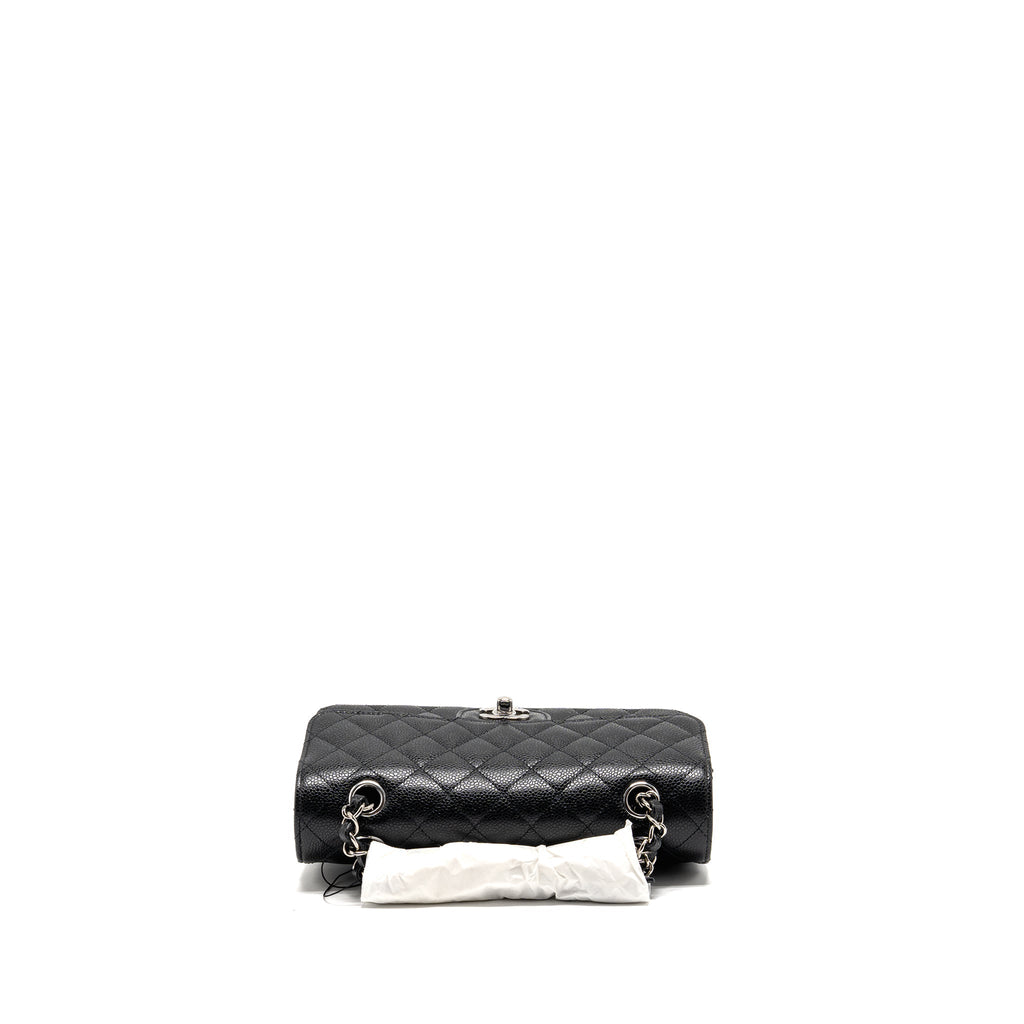 chanel-small-classic-double-flap-bag-caviar-black-shw-2