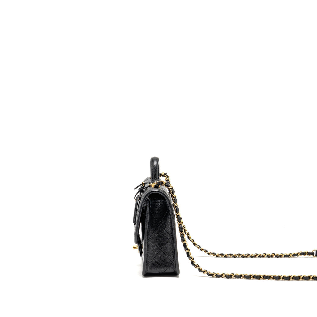 chanel-22k-mini-flap-bag-with-top-handle-shiny-grained-calfskin-black-ghw-microchip-copy