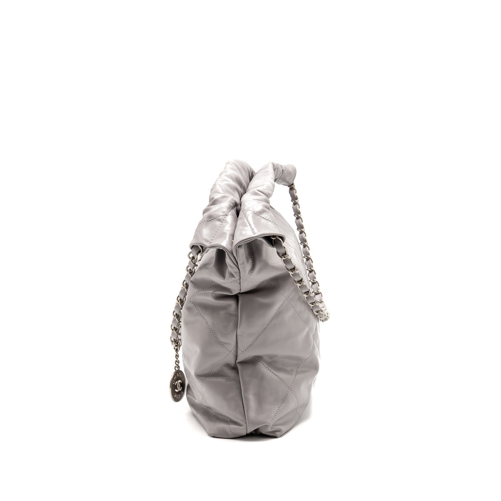 chanel-medium-22-bag-shiny-calfskin-grey-shw-microchip-copy