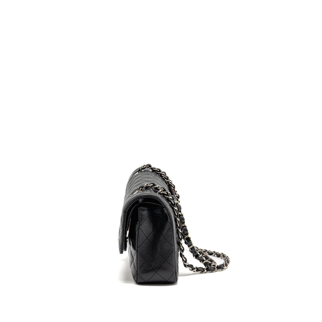 chanel-medium-classic-double-flap-bag-caviar-black-shw-12