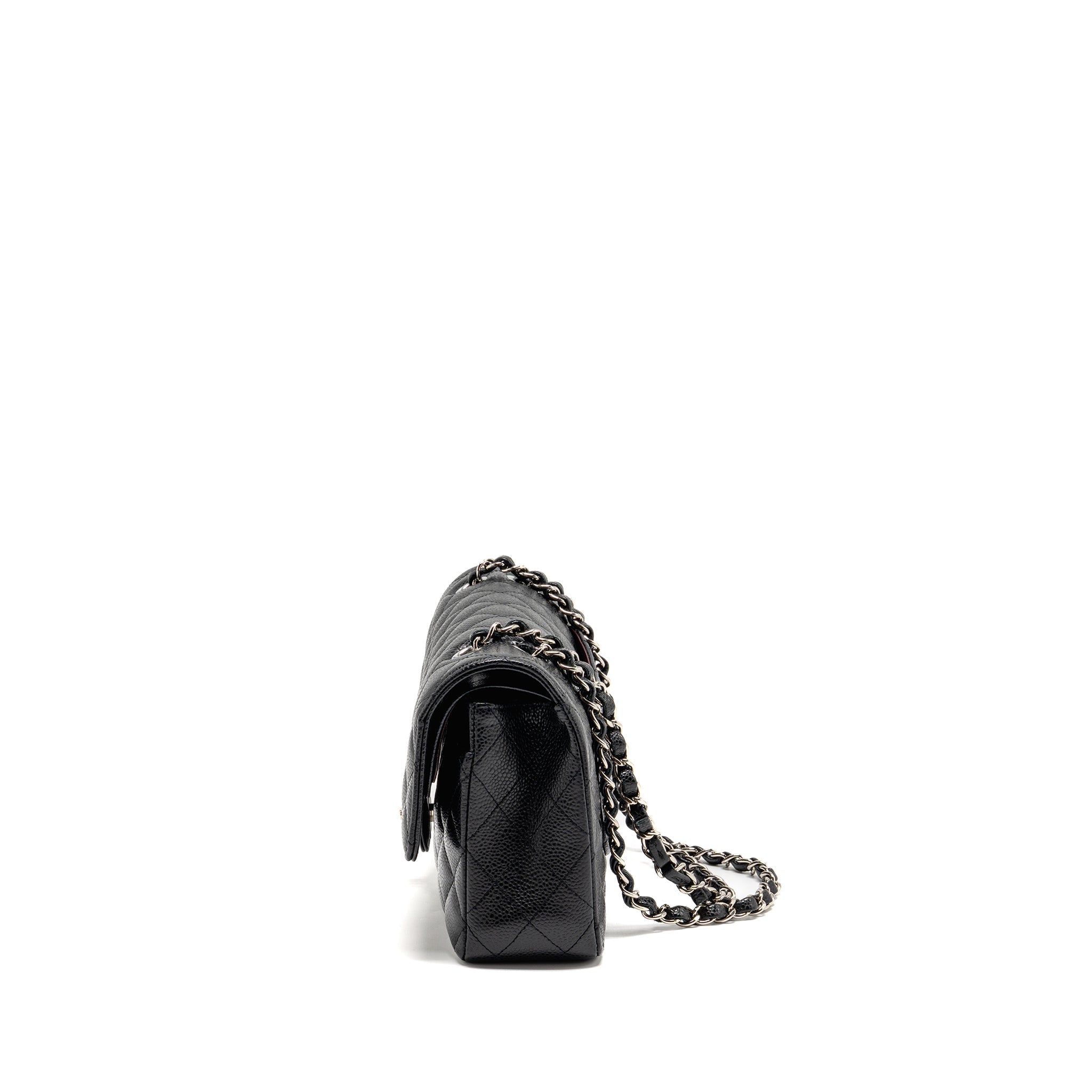 chanel-medium-classic-double-flap-bag-caviar-black-shw-12