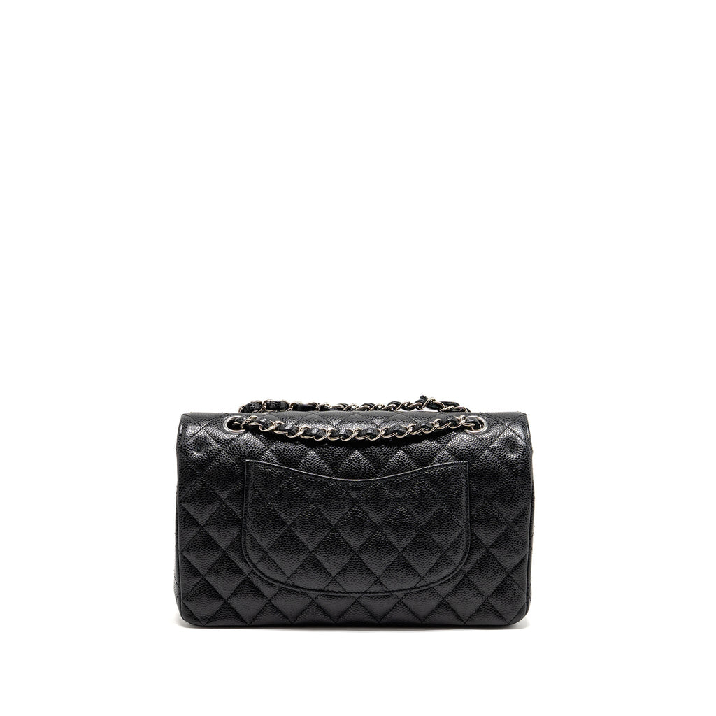 chanel-medium-classic-double-flap-bag-caviar-black-shw-12