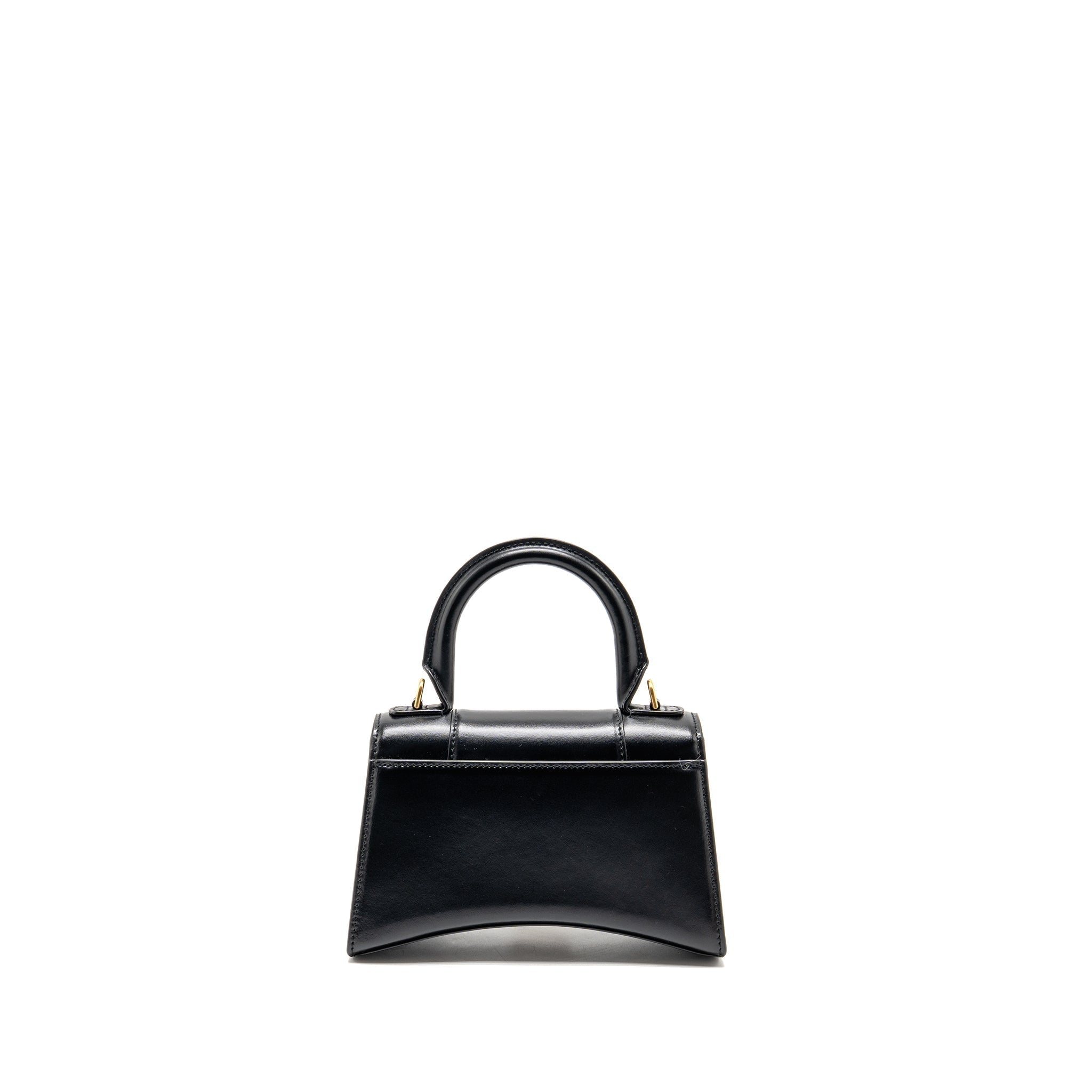 balenciaga-small-hourglass-bag-calfskin-black-ghw-1
