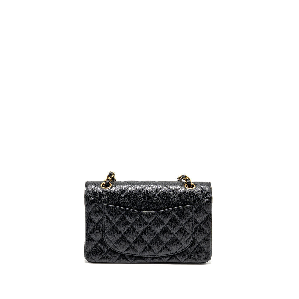 chanel-small-classic-double-flap-bag-caviar-black-ghwmicrochip-2