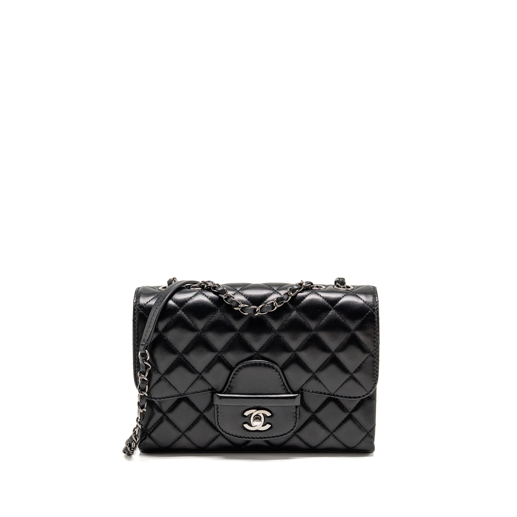 chanel-coco-loop-single-flap-bag-lambskin-black-shw-copy