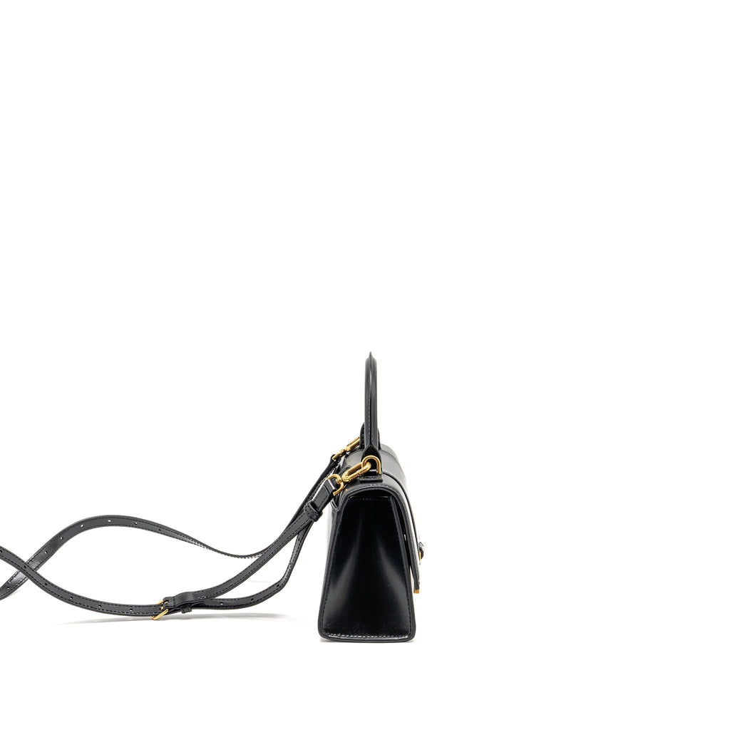 balenciaga-small-hourglass-bag-calfskin-black-ghw-1