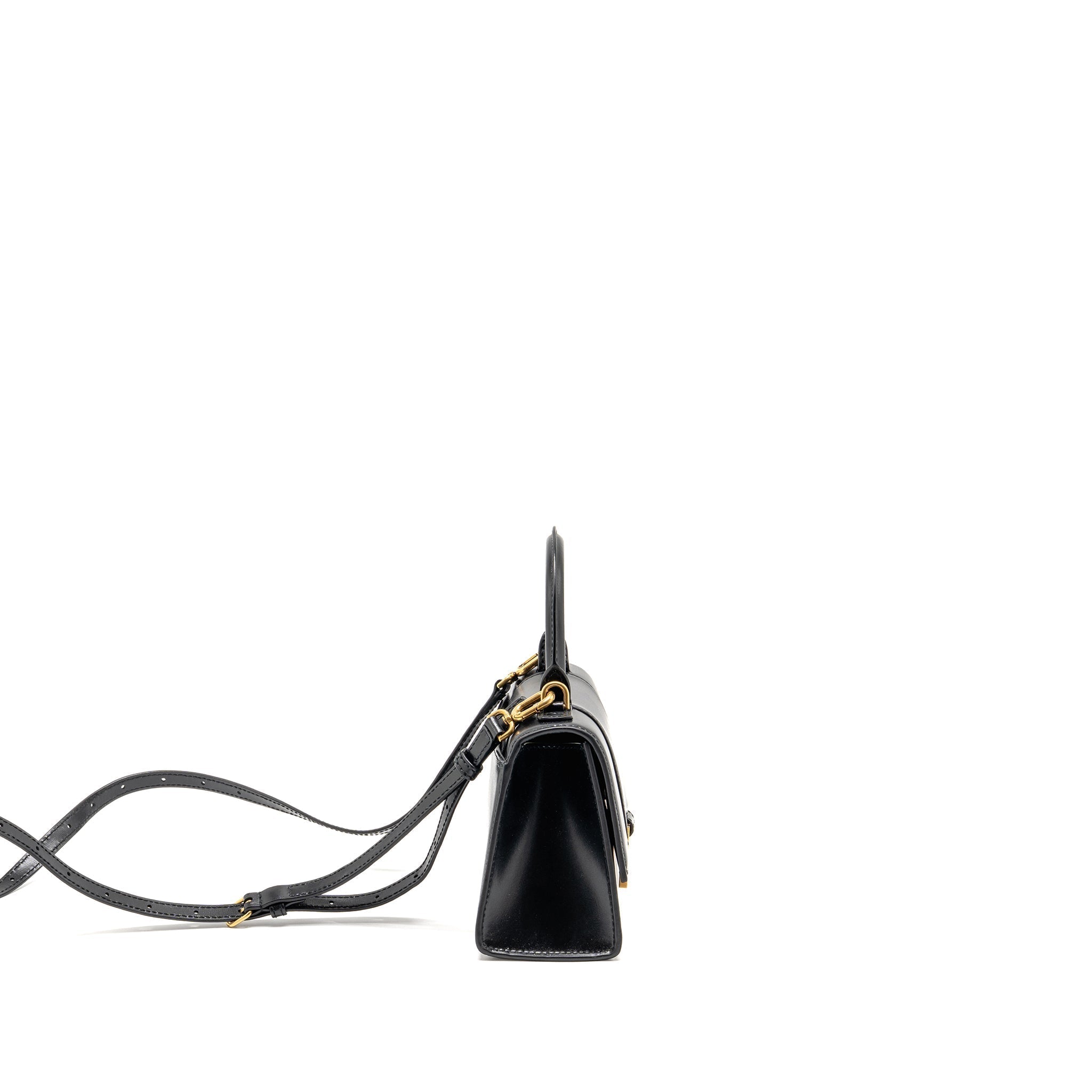 balenciaga-small-hourglass-bag-calfskin-black-ghw-1