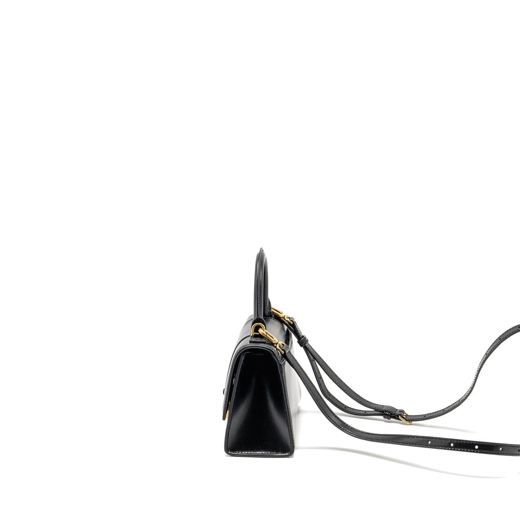 balenciaga-small-hourglass-bag-calfskin-black-ghw-1