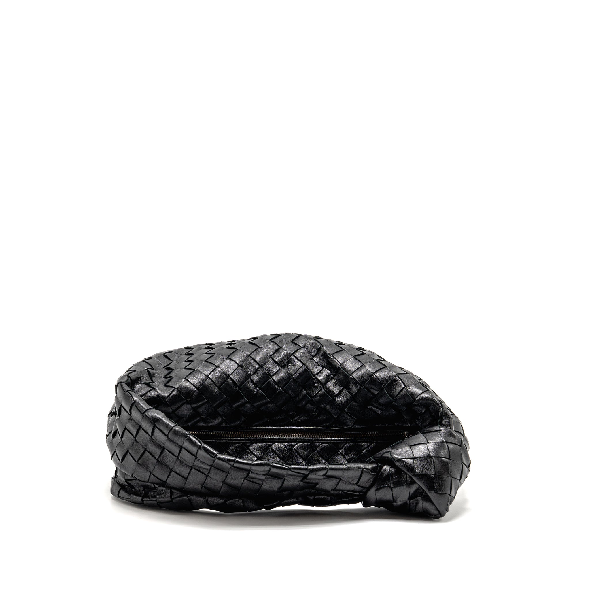 bottega-veneta-small-jodie-intrecciato-leather-black-shw