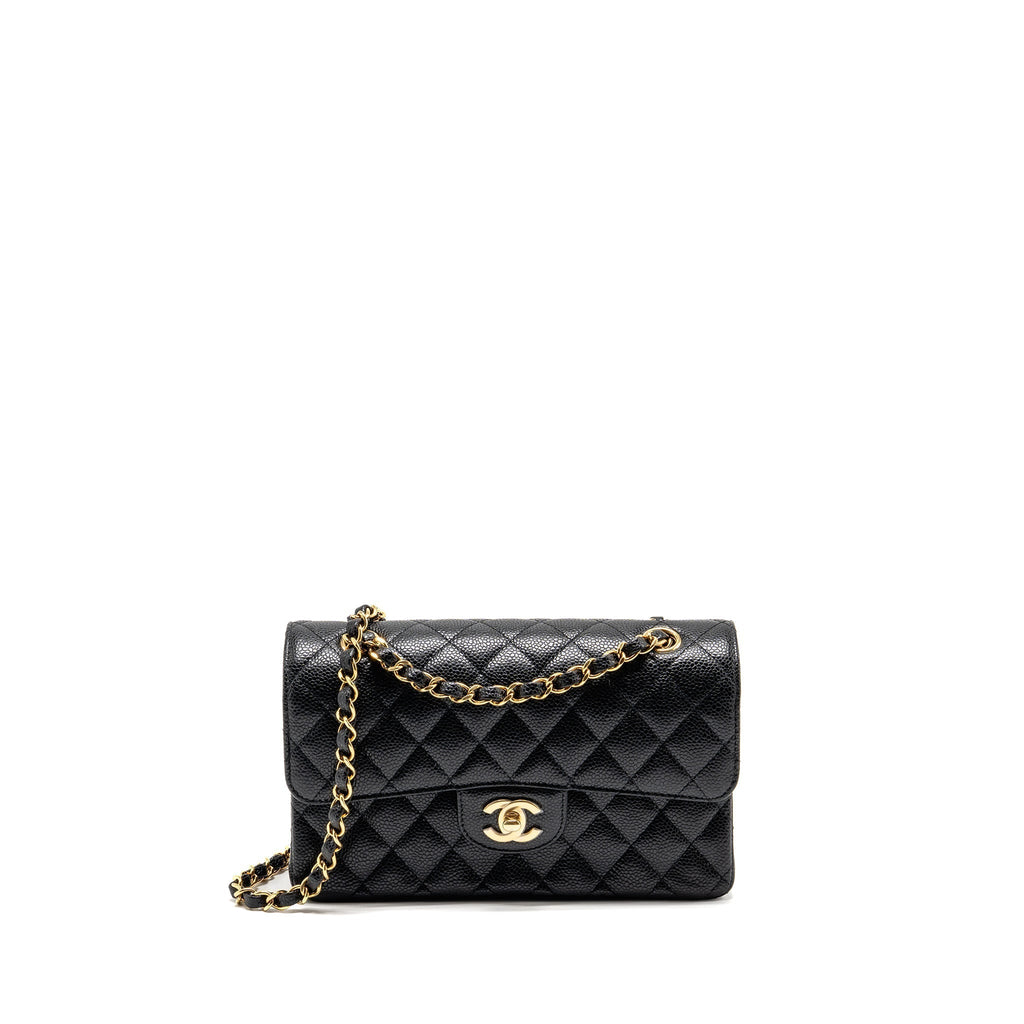 chanel-small-classic-double-flap-bag-caviar-black-ghwmicrochip-2