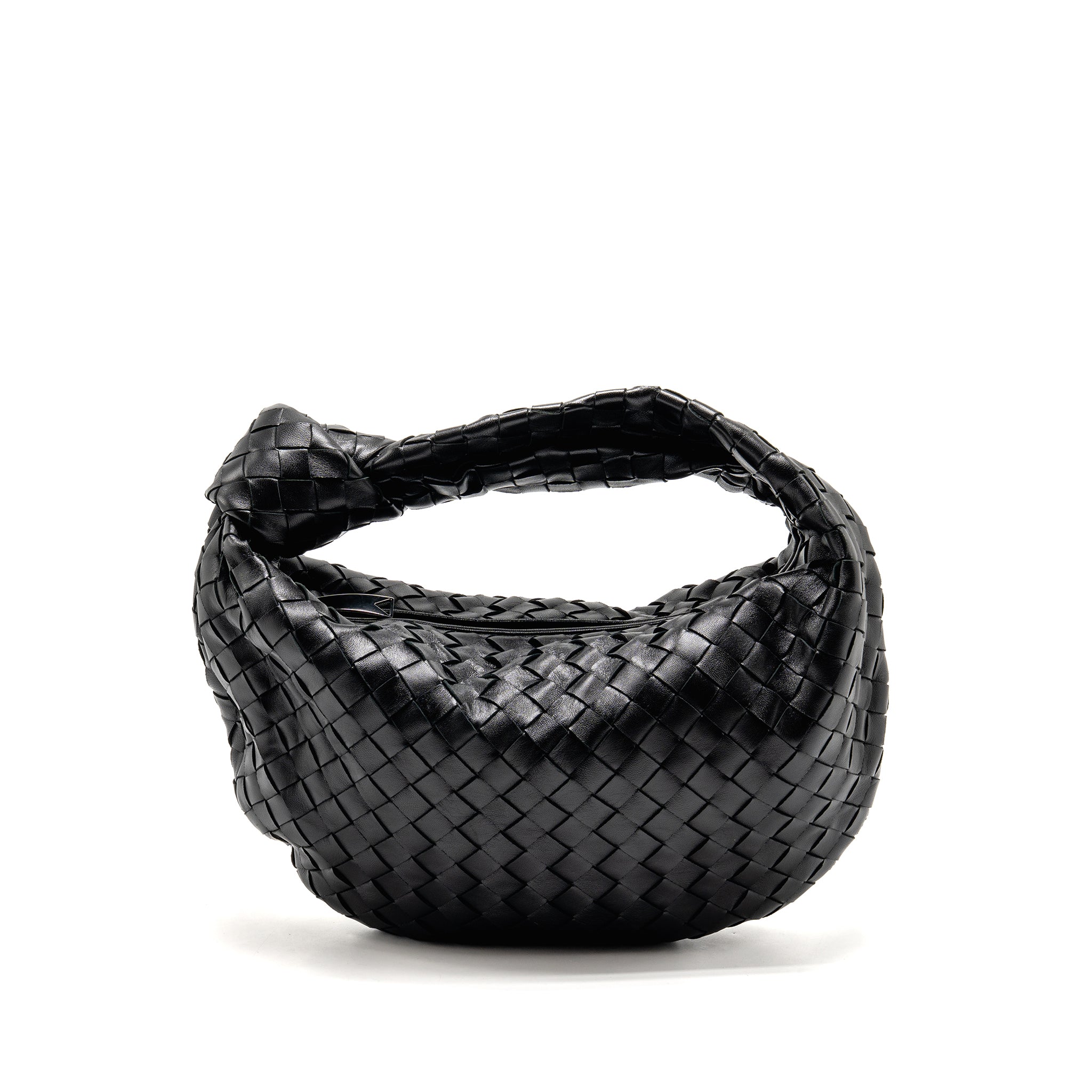bottega-veneta-small-jodie-intrecciato-leather-black-shw