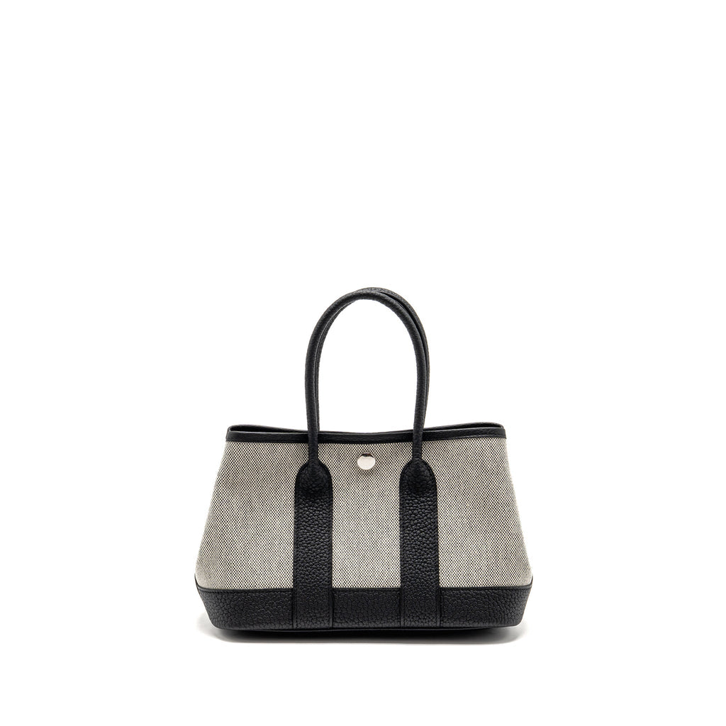 hermes-neo-garden-party-23-canvas-negonda-ecru-black-shw-stamp-k